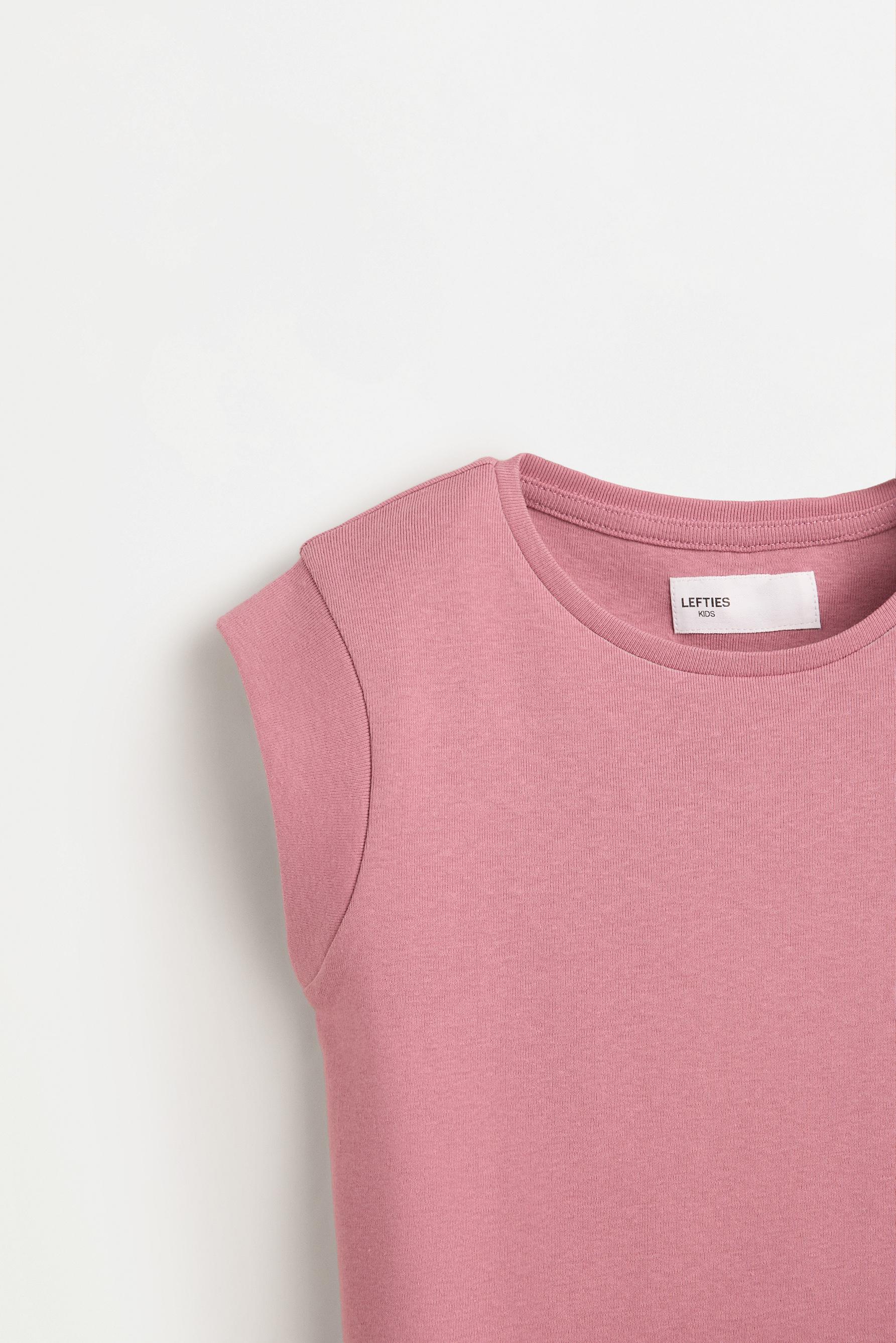 Drop sleeve T-shirt — DARK PINK