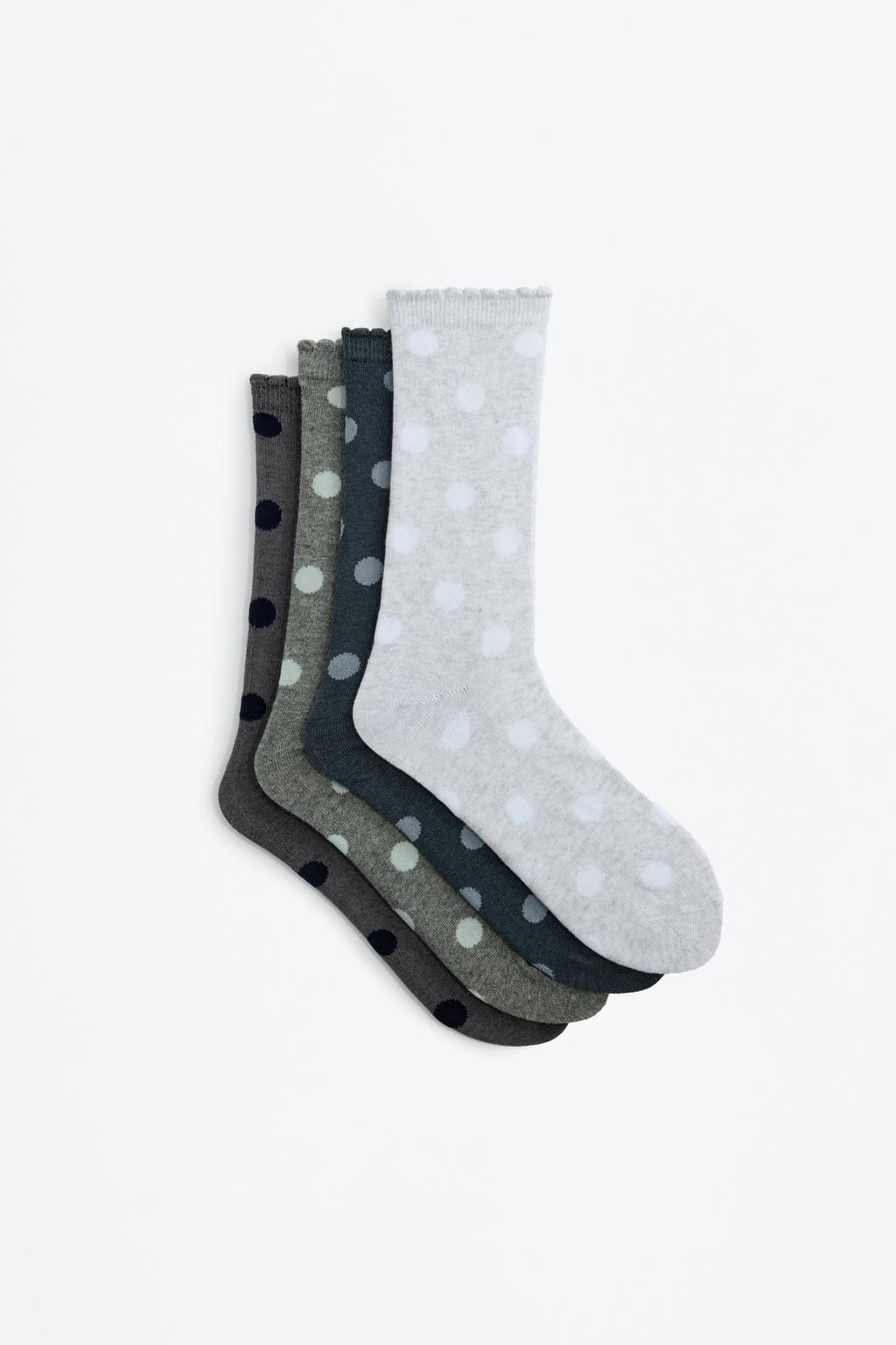 Pack 4 calcetines largos animal print