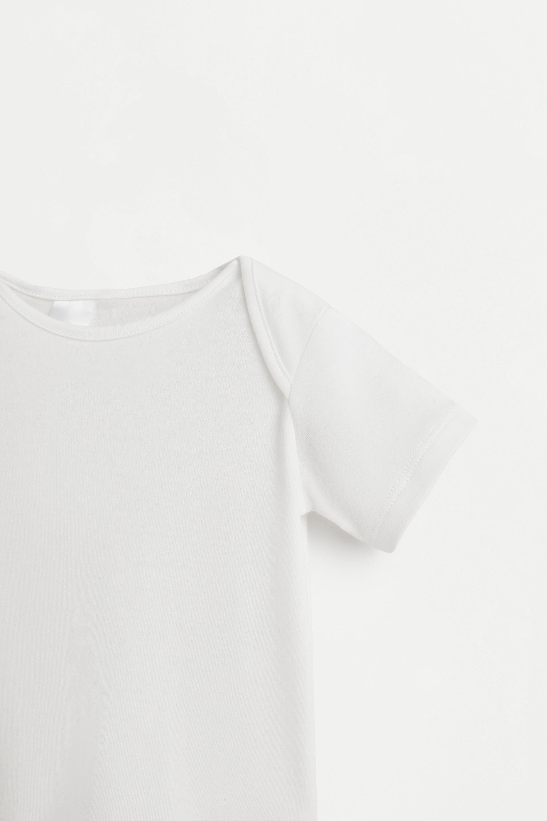 Plain bodysuits (Pack of 4) — WHITE