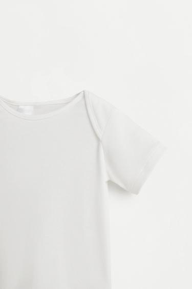 Plain bodysuits (Pack of 4) — WHITE 3