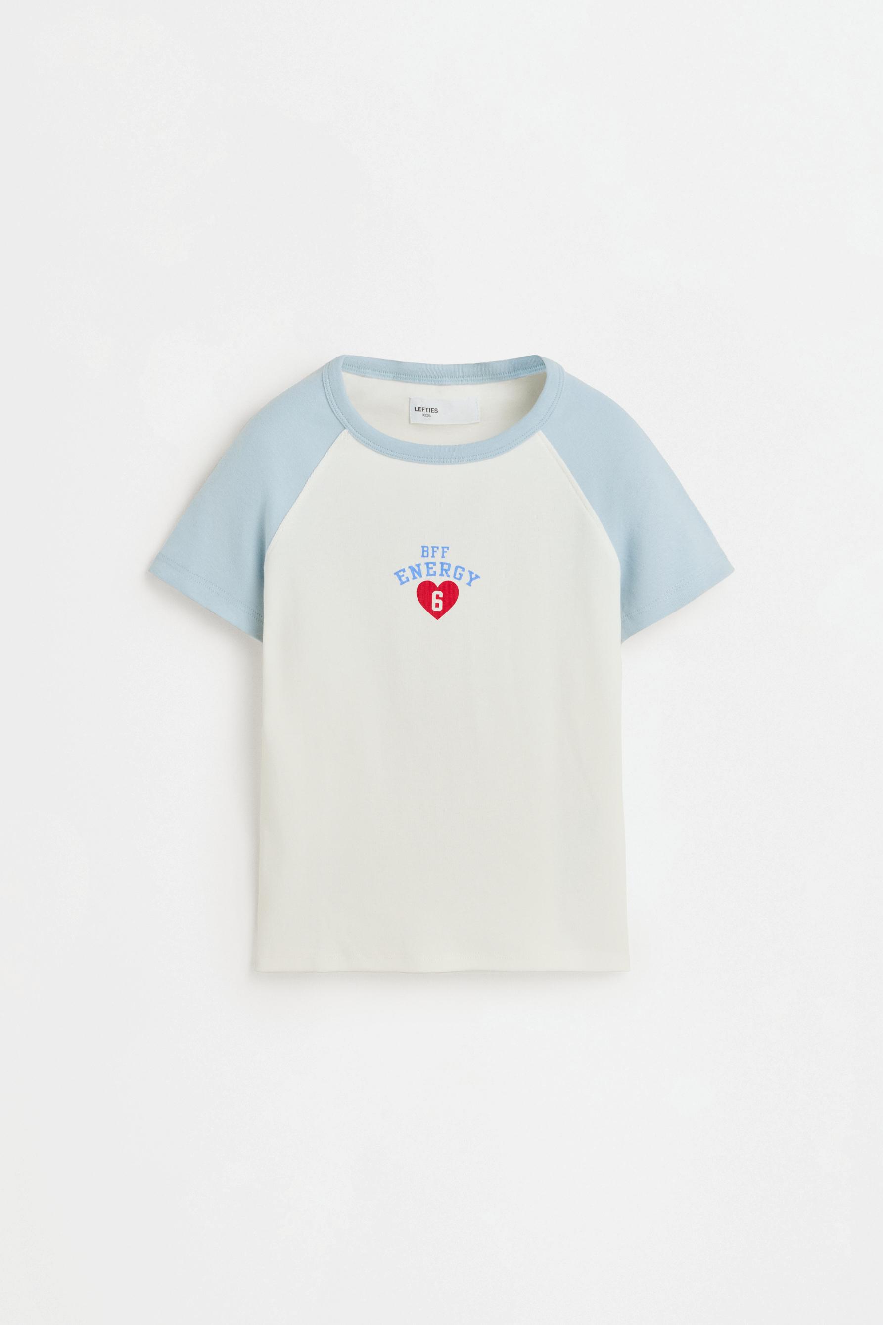 Raglan sleeve T-shirt — PALE BLUE
