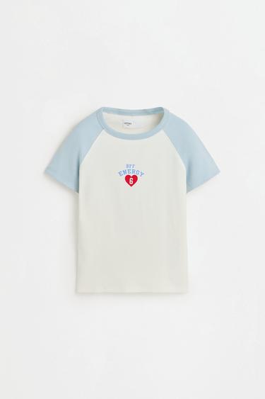 Raglan sleeve T-shirt — PALE BLUE 1