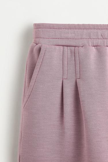 Flowing plush pleated shorts — PURPLE 3