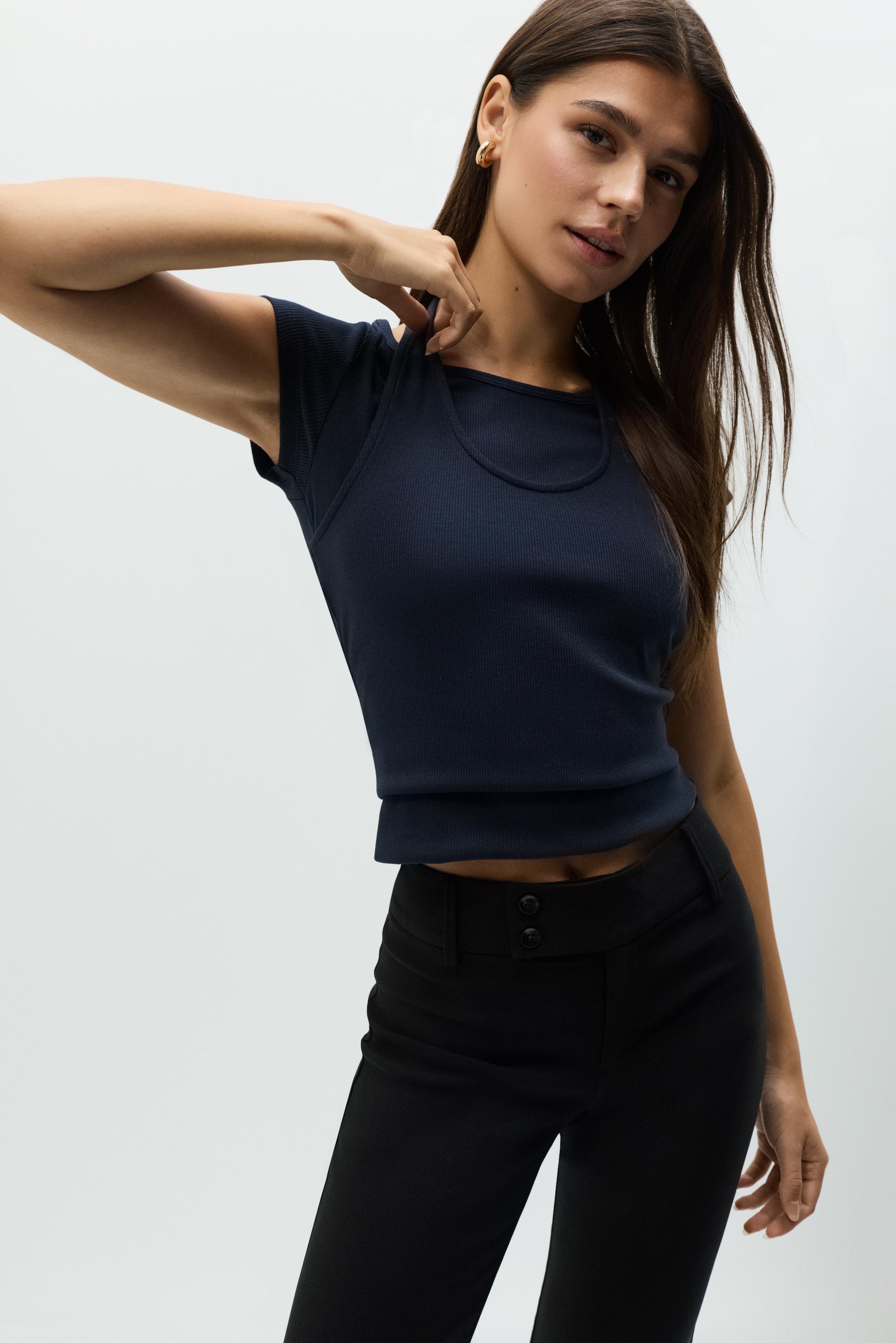 Double-layer top — NAVY