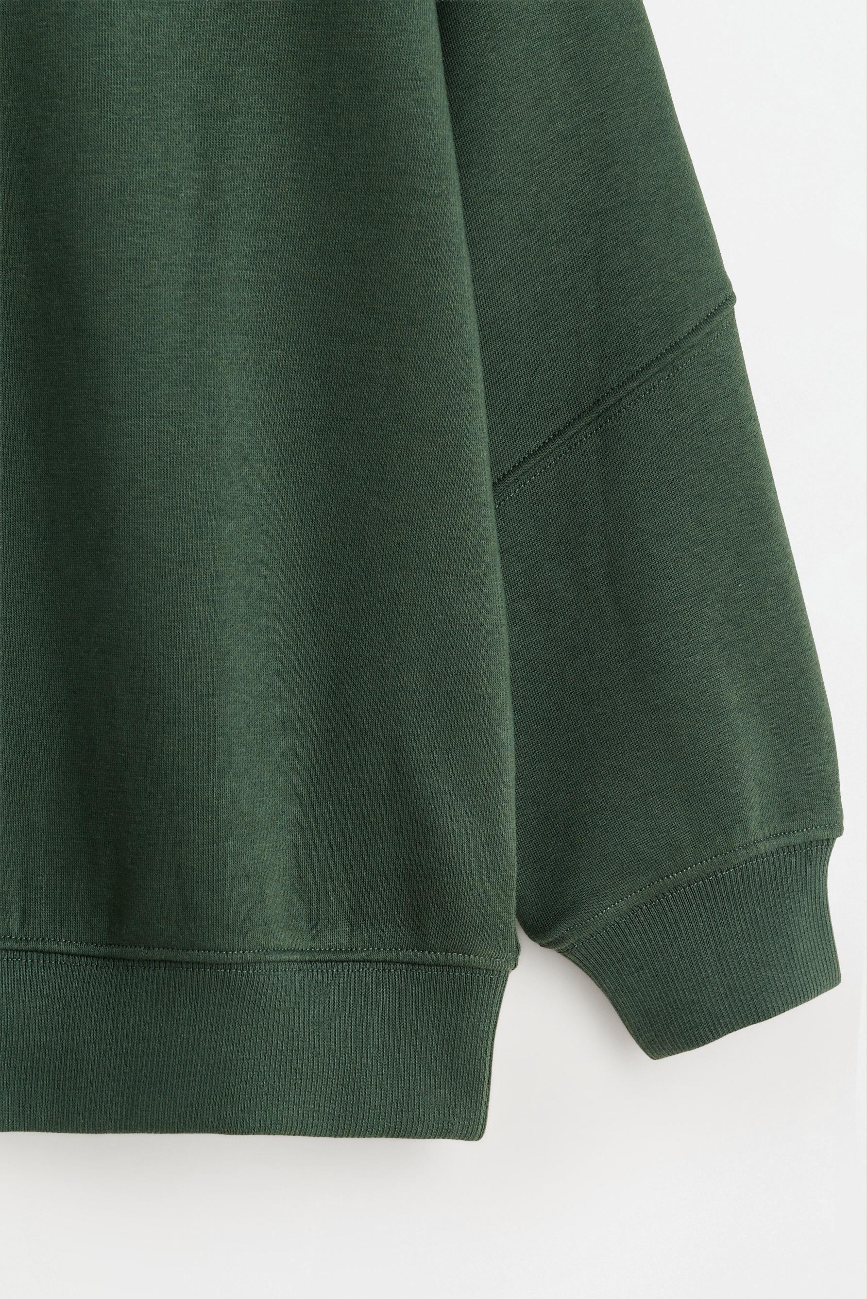 Pack of 2 plain fleece sweatshirts — BILLIARD GREEN