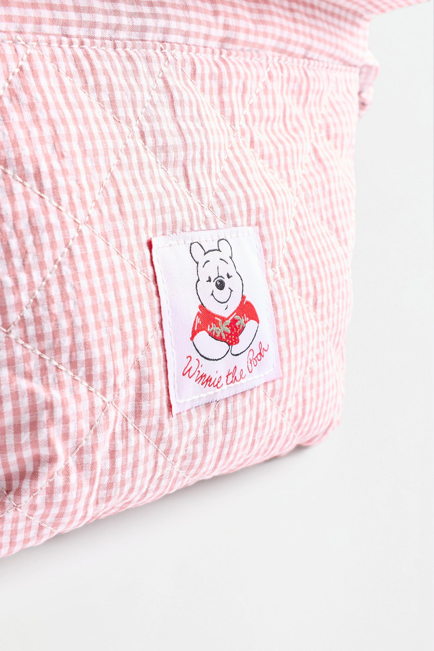 Winnie the Pooh ©Disney gingham toiletry bag — FADED PINK