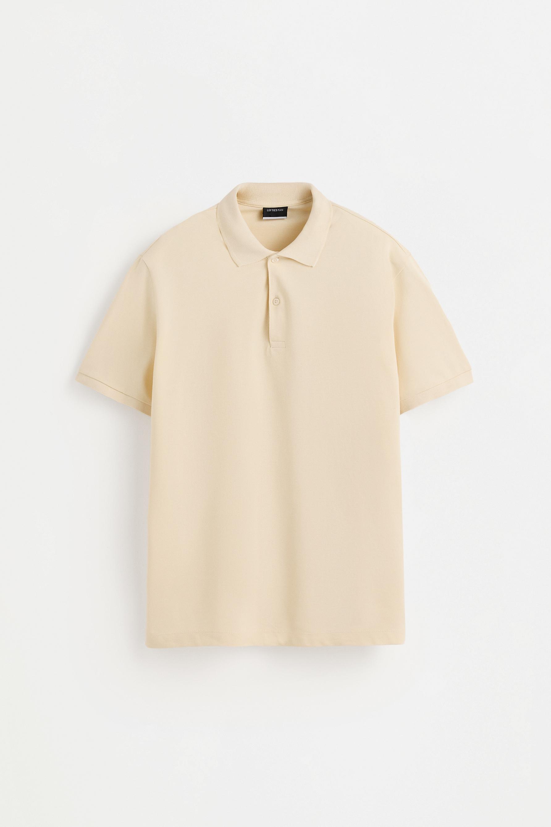 Basic polo shirt — CREAM