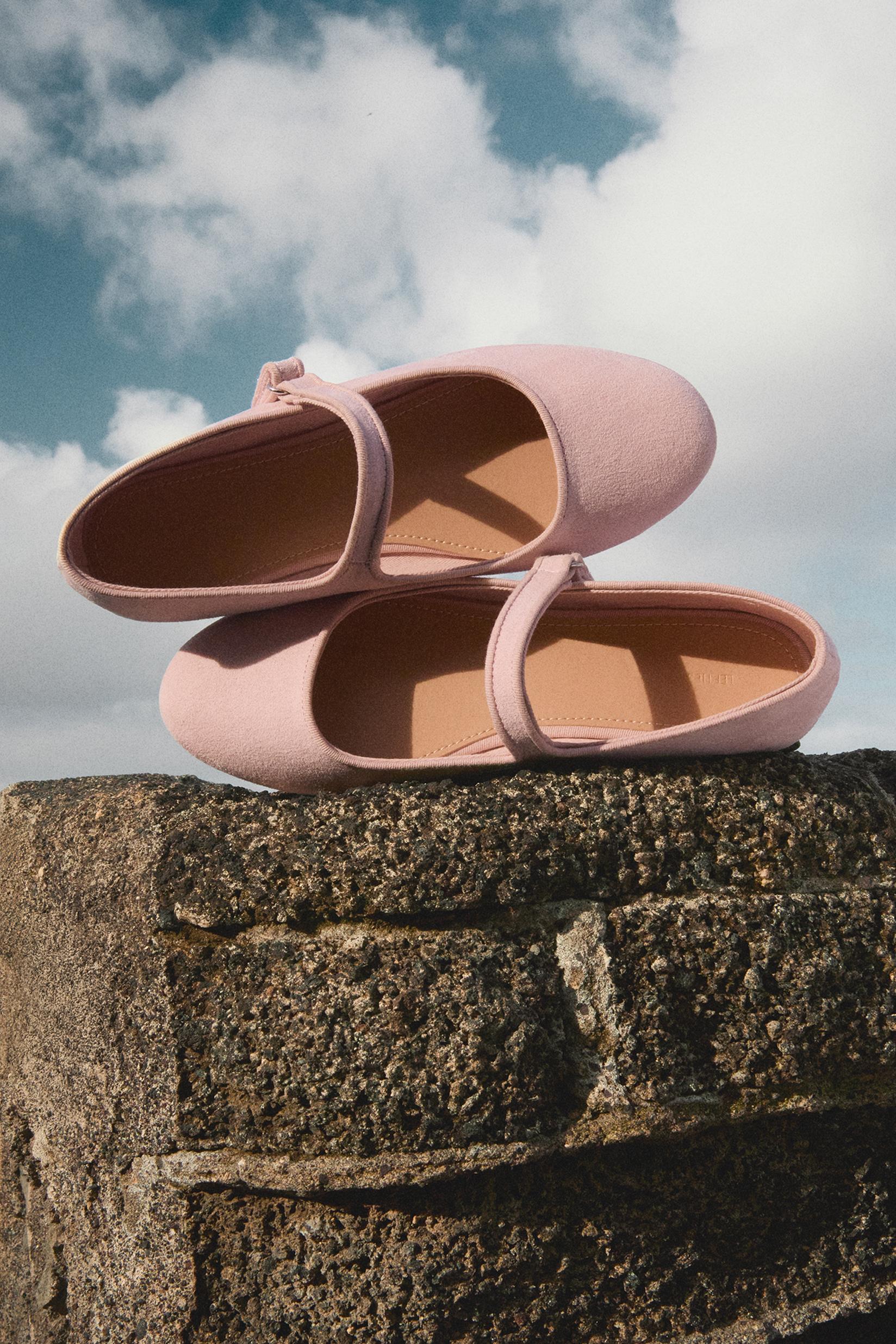 Mary Jane ballerina flat — PINK