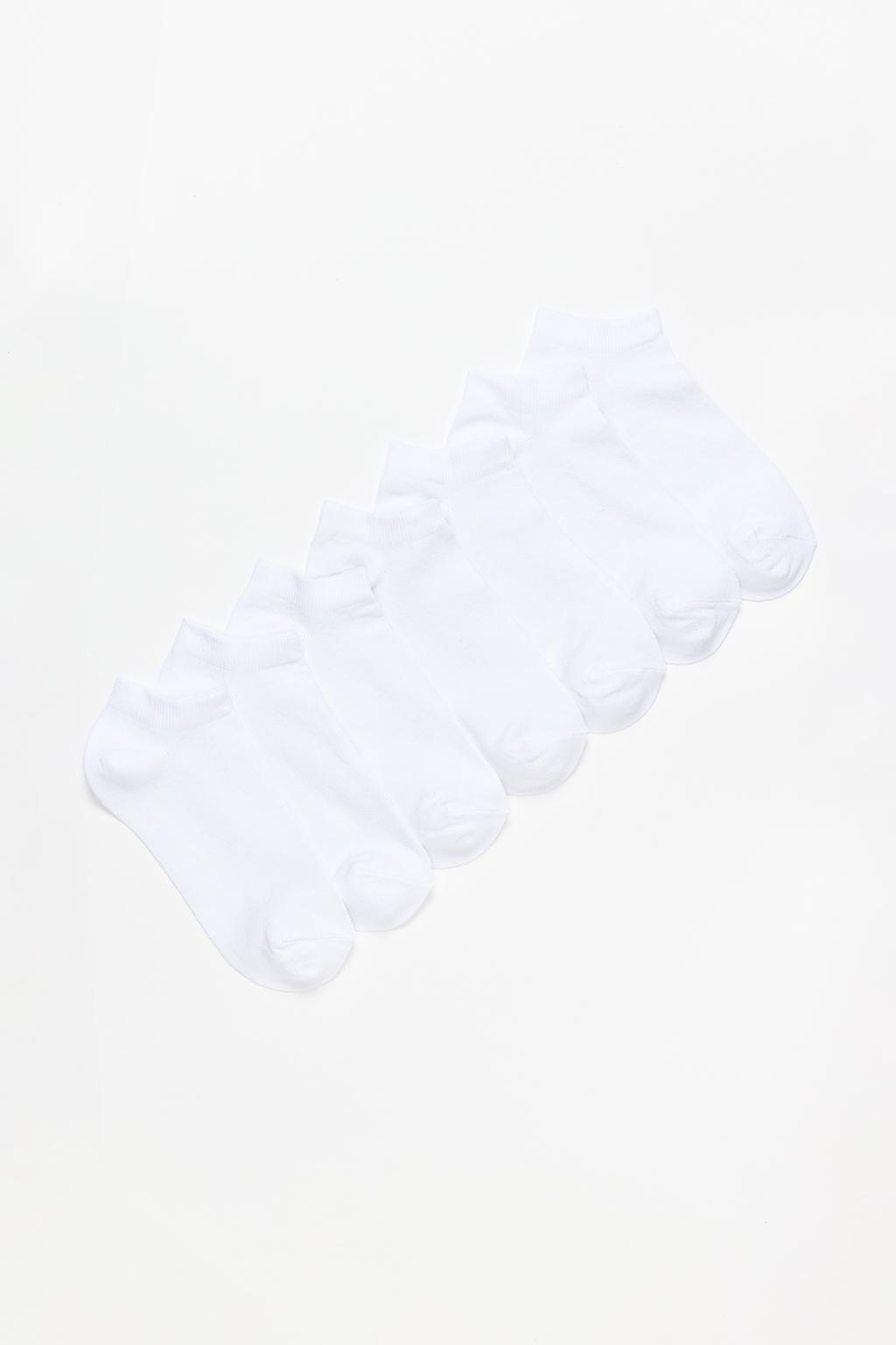 Pack of 7 pairs of basic ankle socks