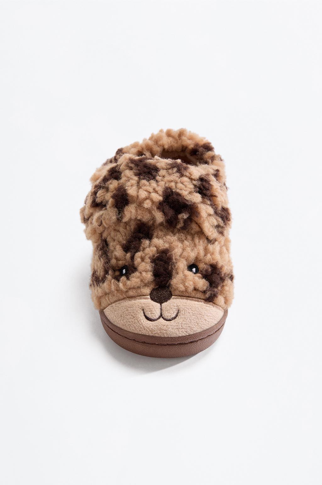 Teddy bear house slippers