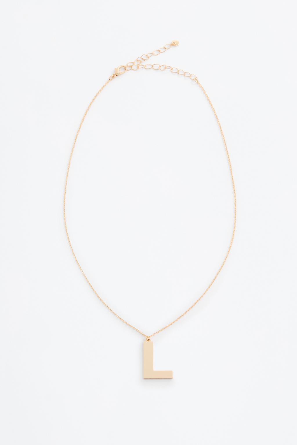 Letter L necklace