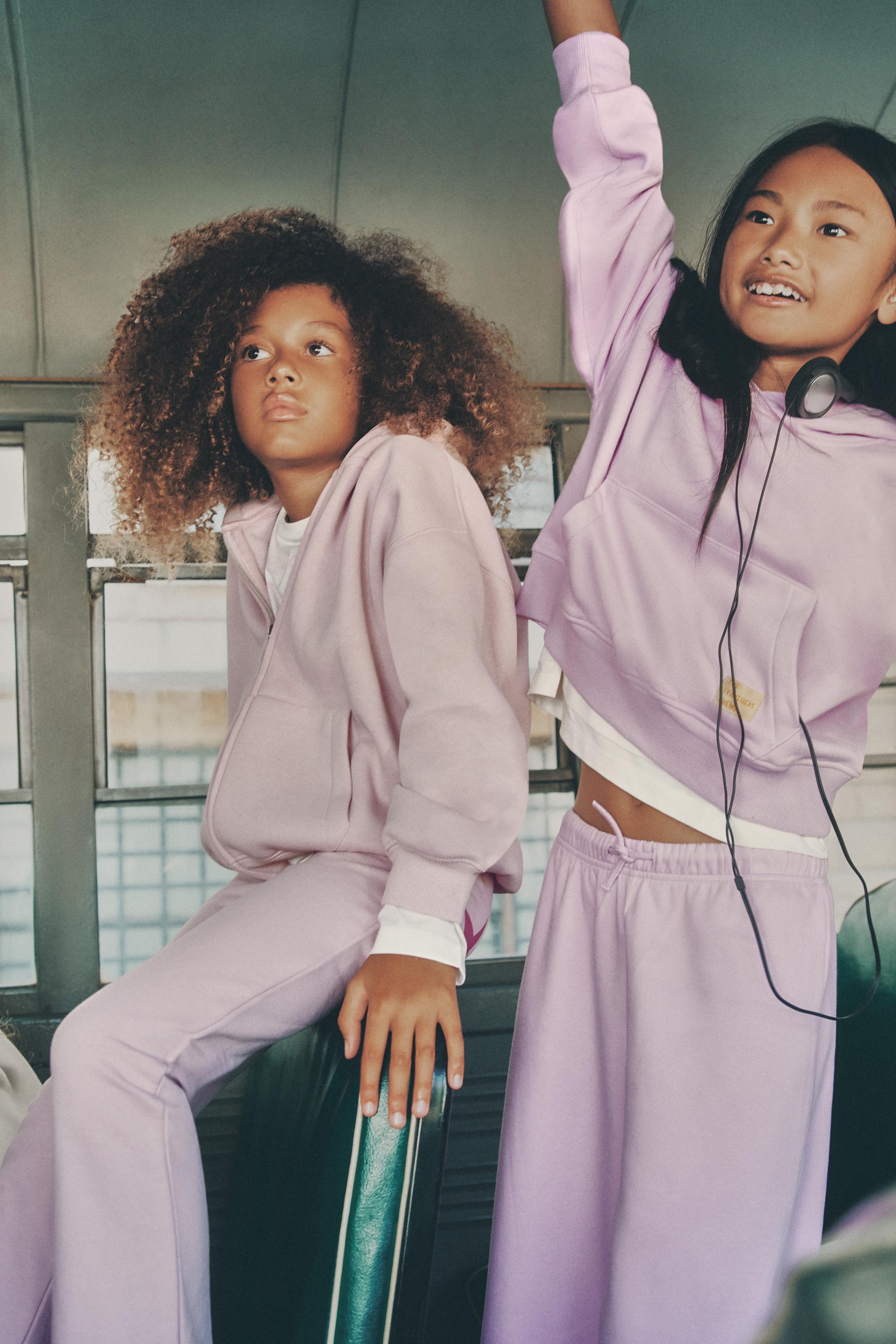 Cropped hoodie — MAUVE PINK
