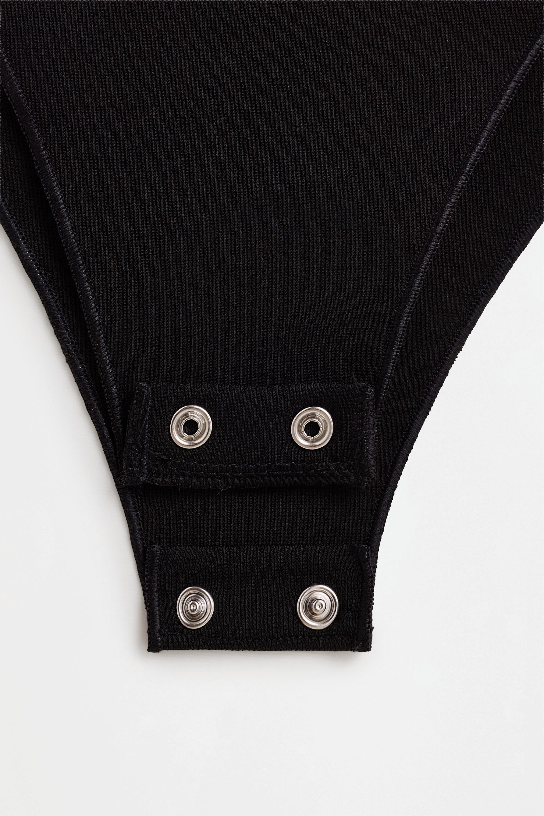 Bandeau bodysuit — BLACK