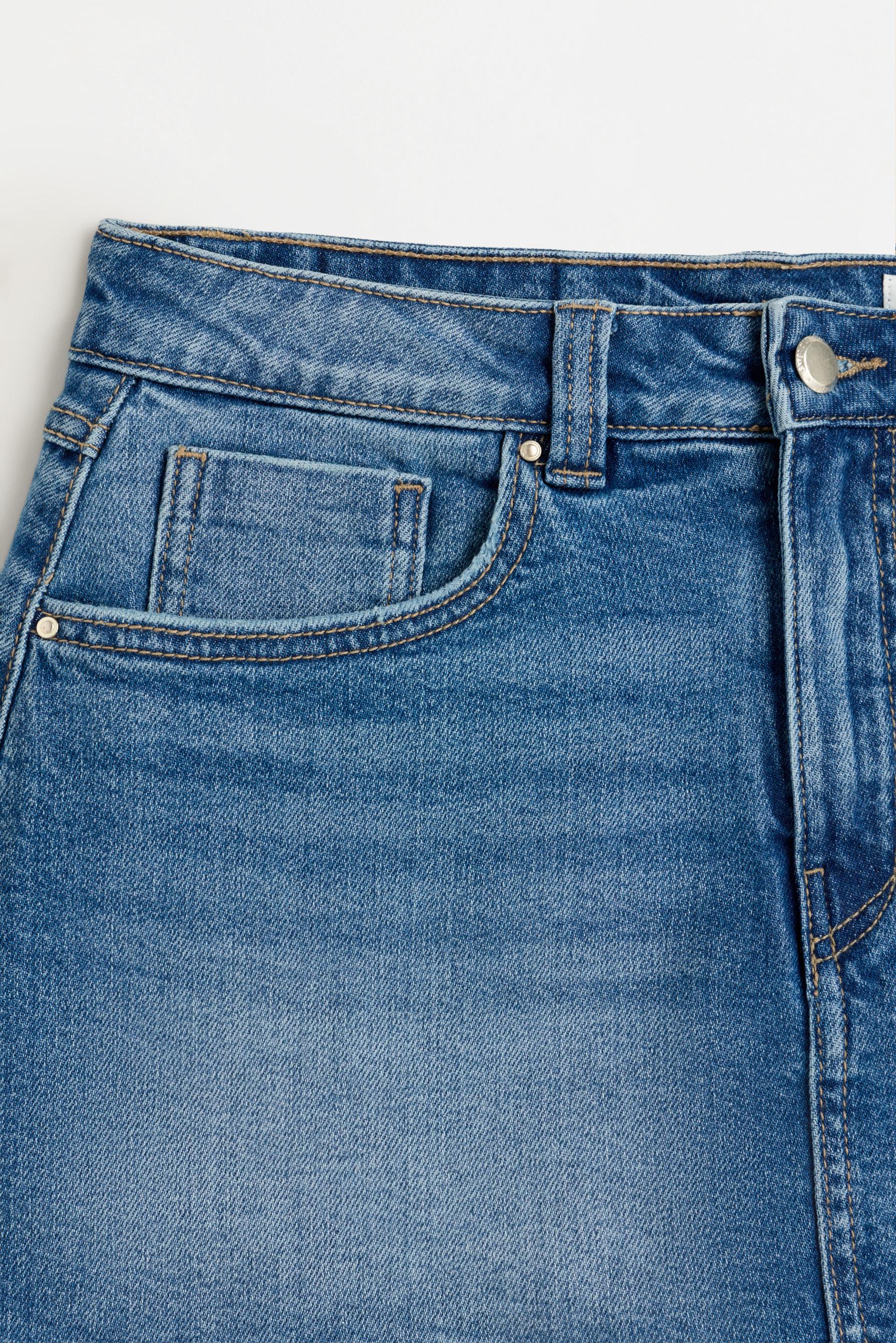 Denim skort — INDIGO