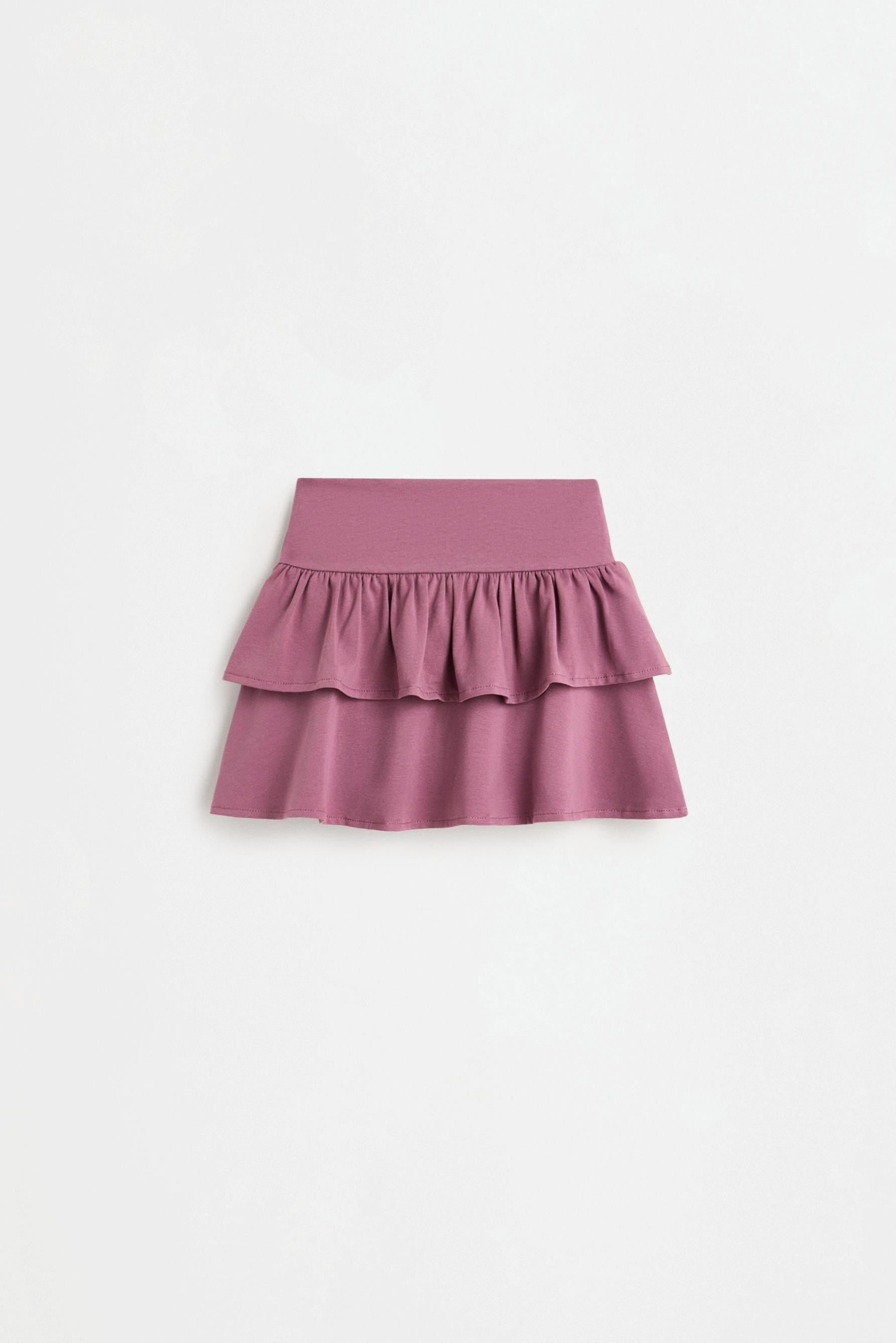 Ruffled skirt — PLUM
