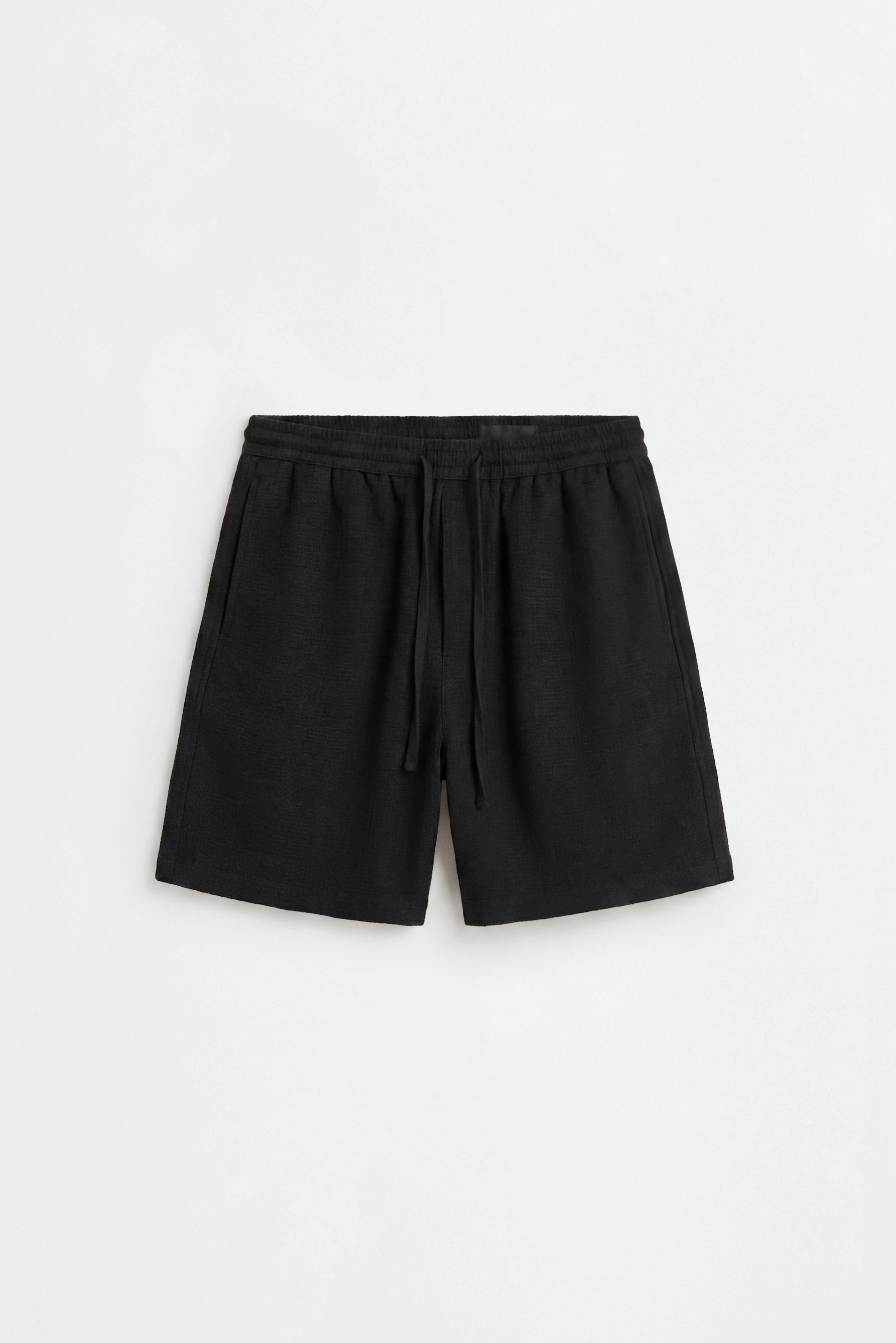 Jacquard Bermuda shorts — BLACK