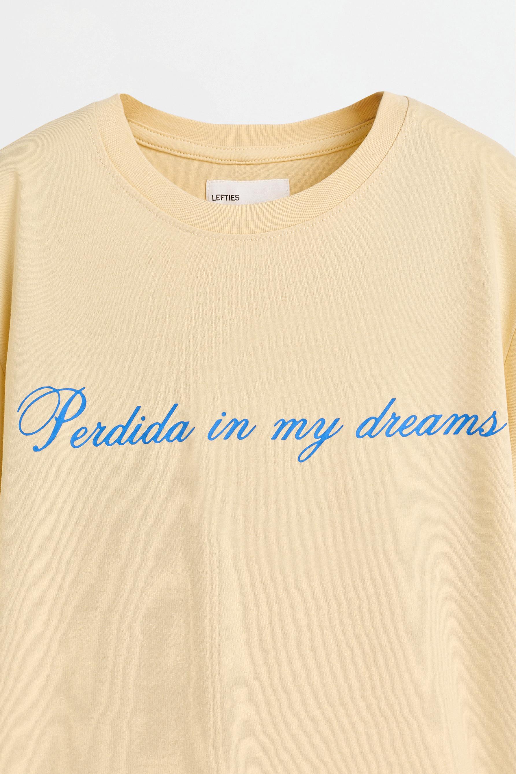 Printed T-shirt — YELLOW