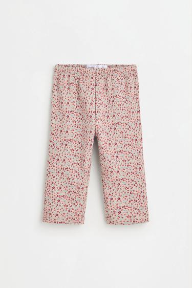 Printed plush sweatshirt and trousers set — ECRU 3