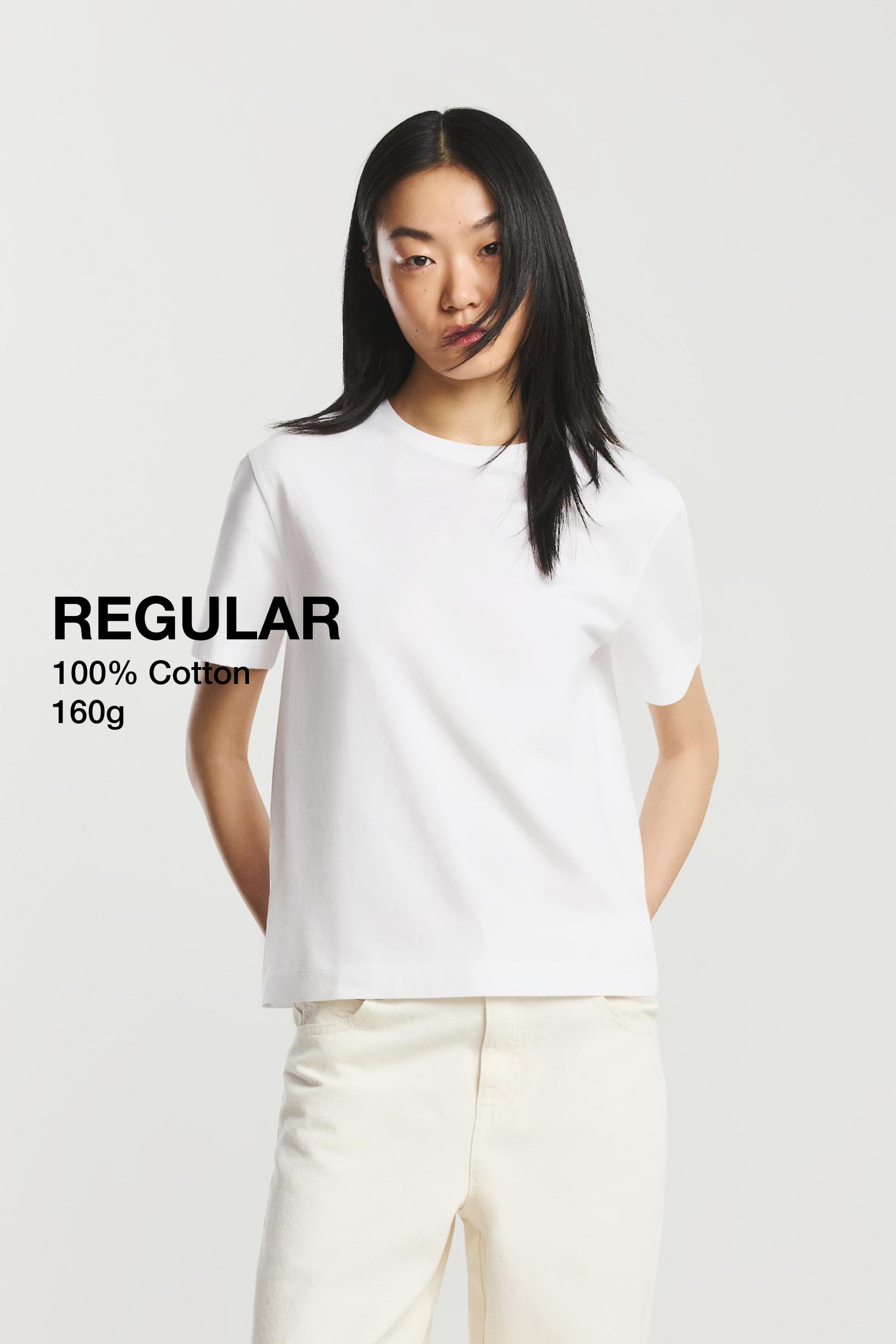 2-pack of basic round neck T-shirts — BLACK