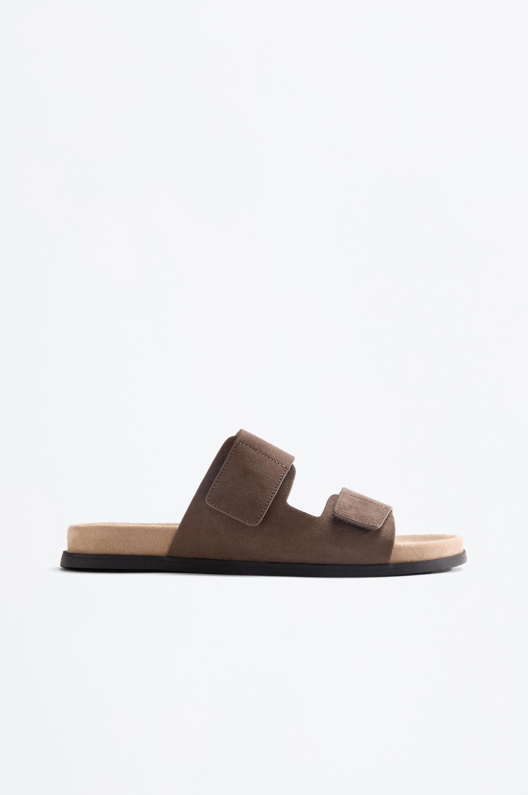 Double-strap sandals — GREY