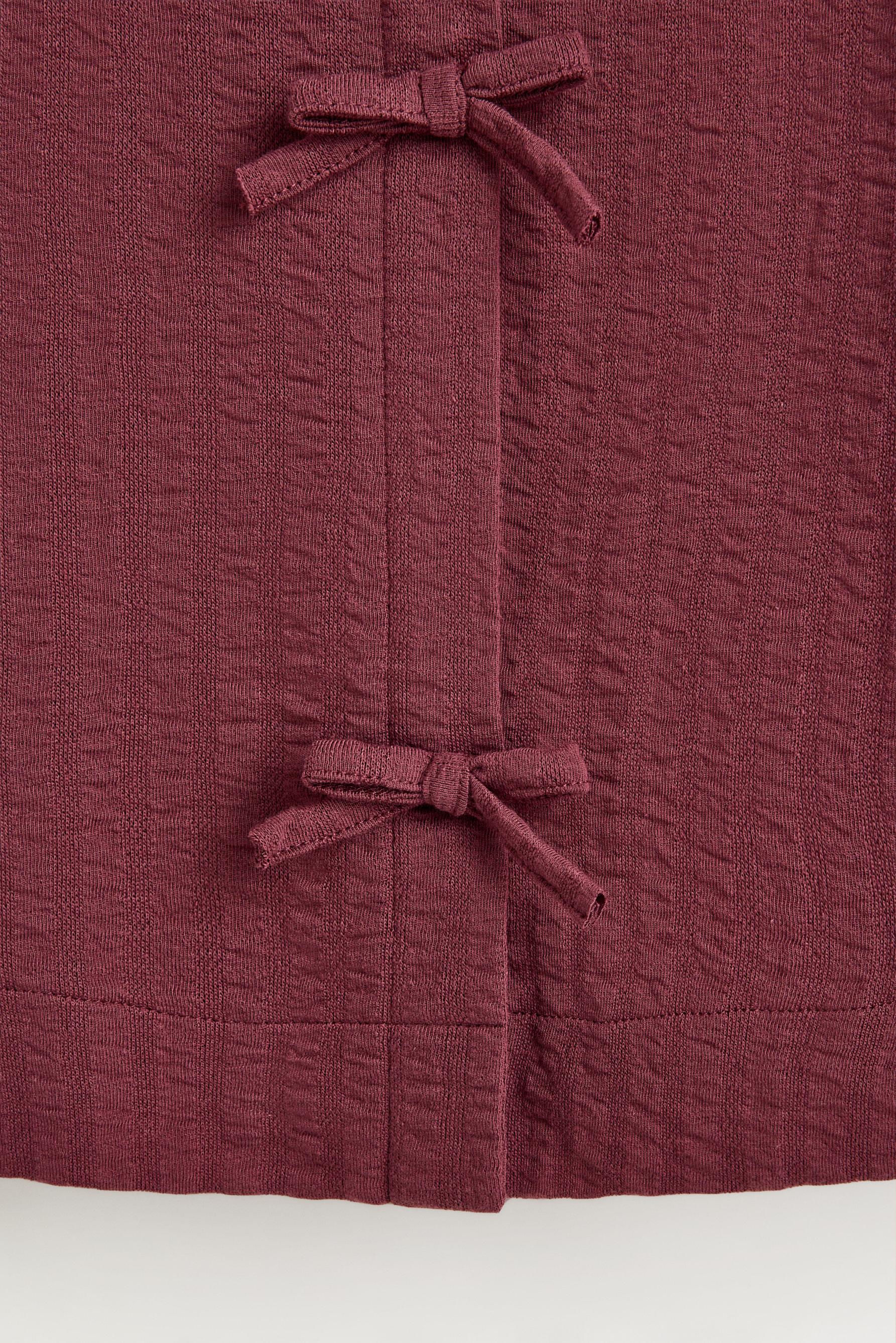 Bias cut top — PLUM