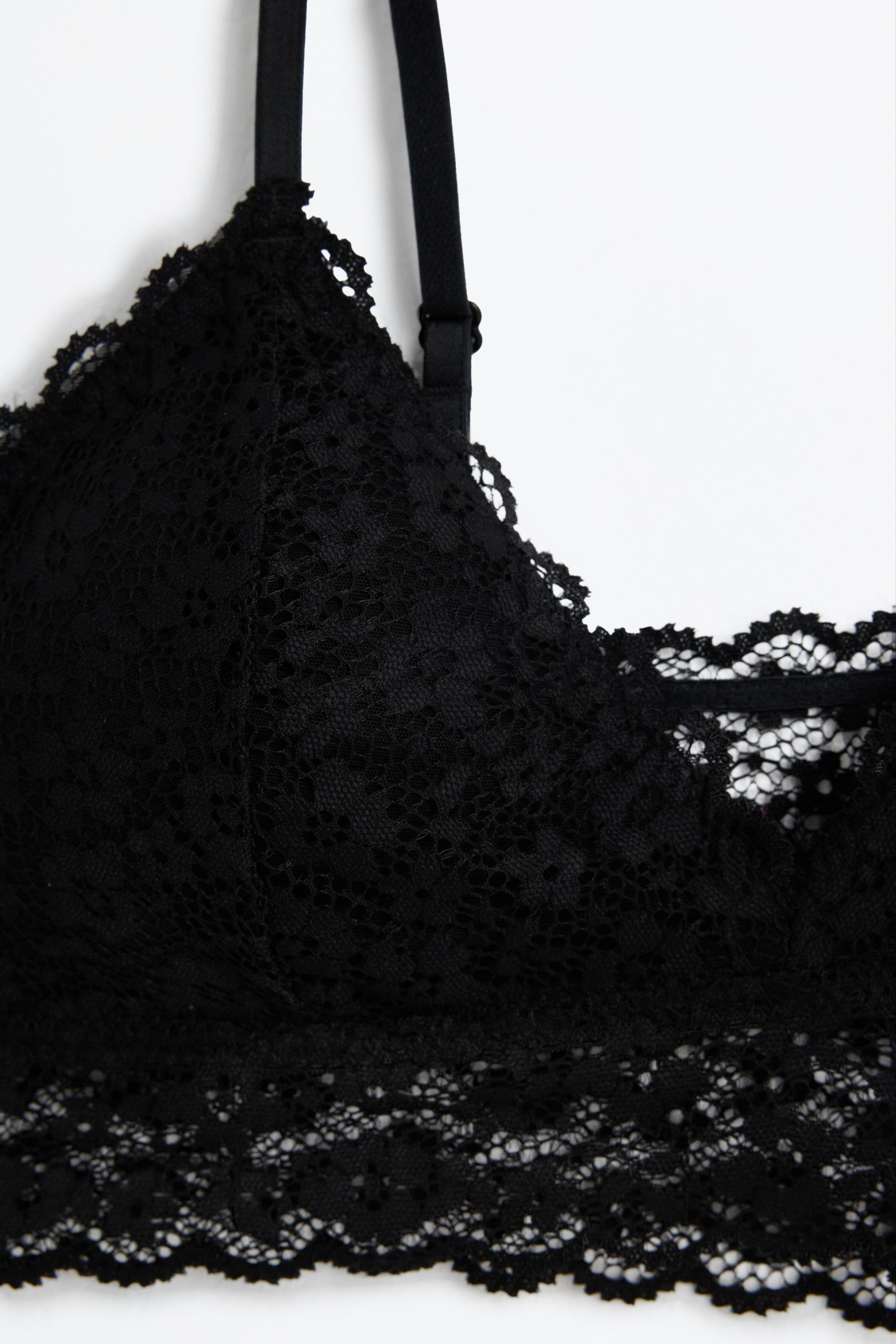 Pack of 2 lace tops — BLACK