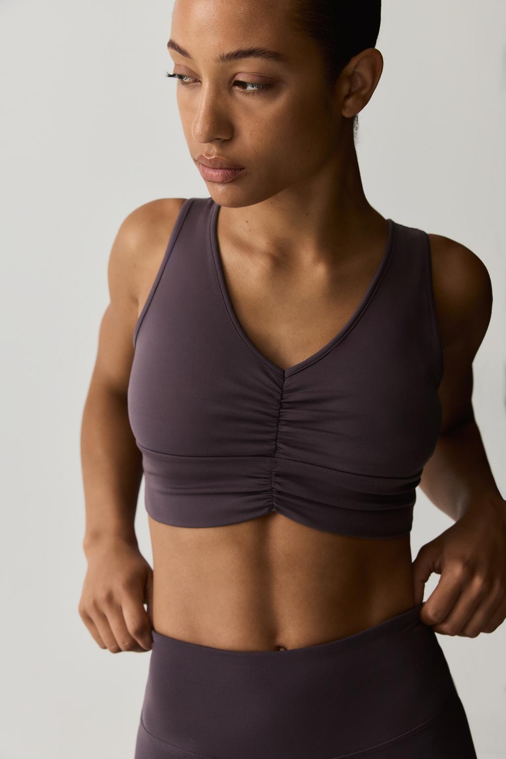 Gathered sports top