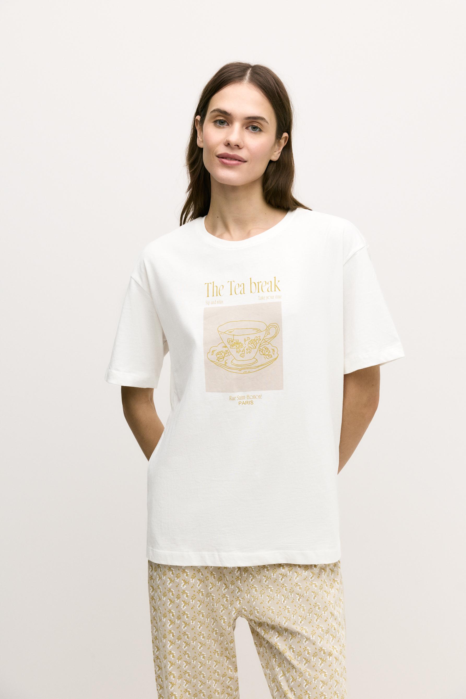 Pijama largo estampado