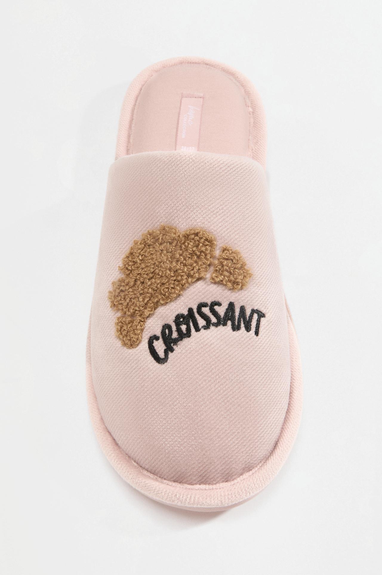 Print house slippers — PINK