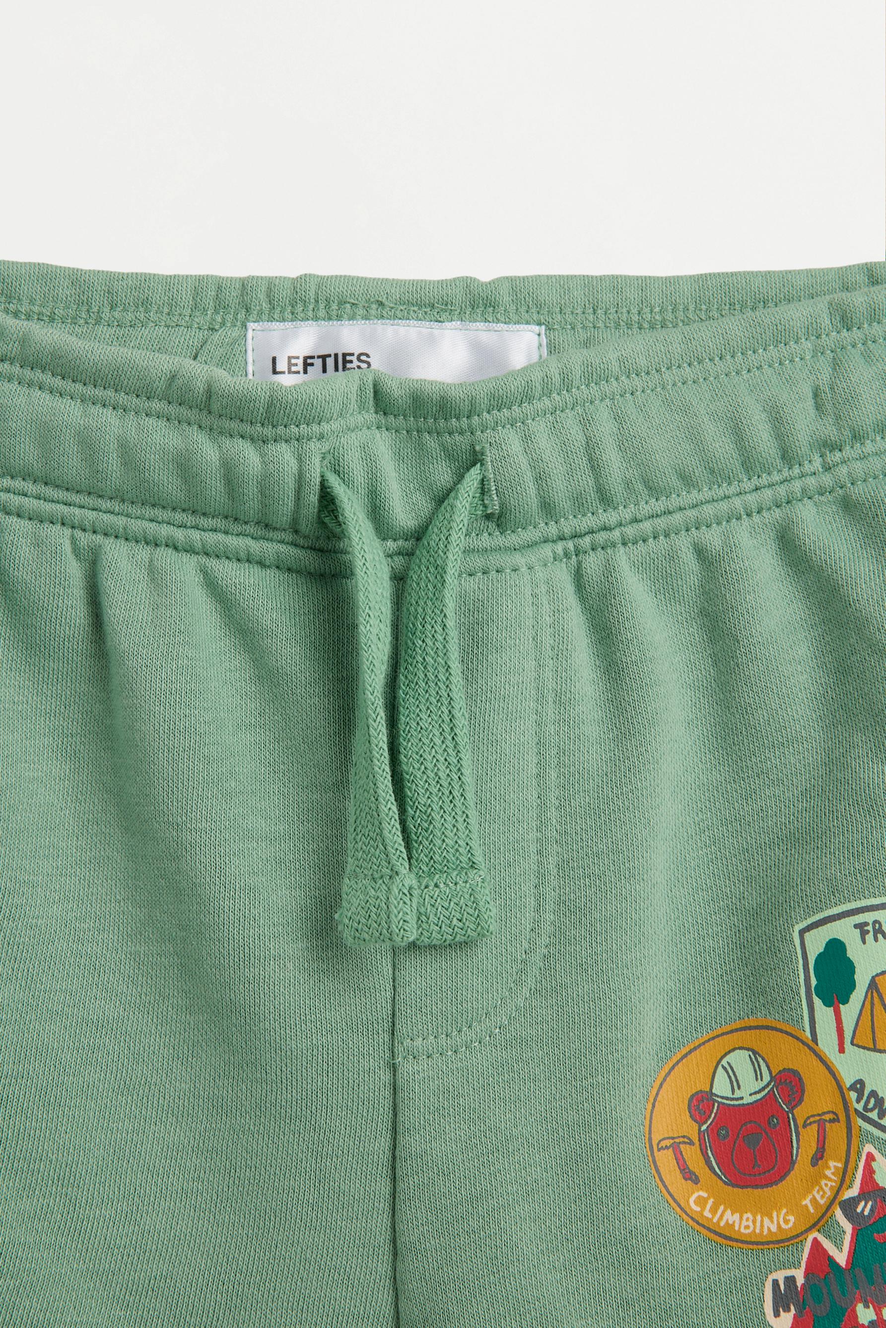 Printed T-shirt and Bermuda shorts set — SAGE GREEN