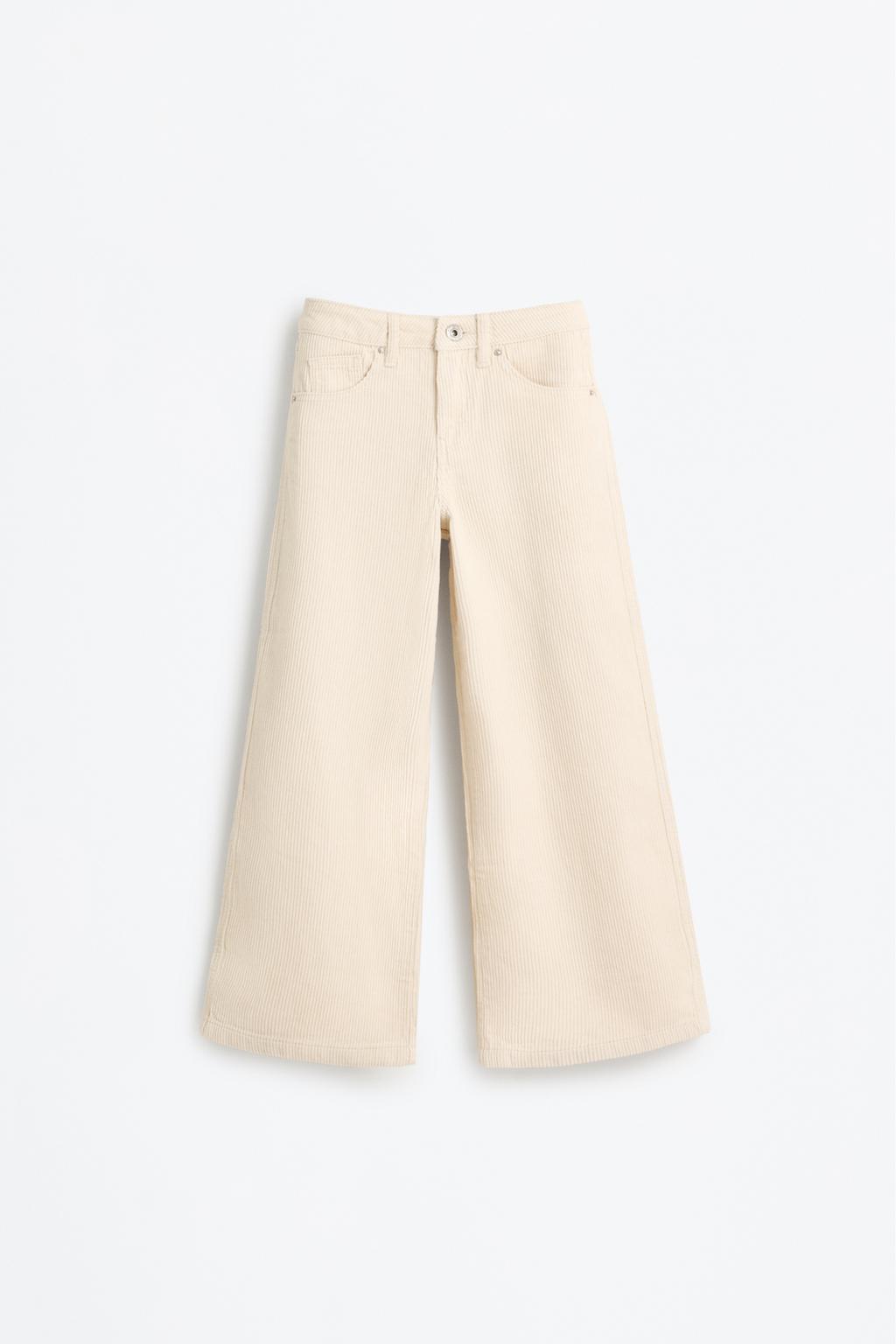 Wide-leg corduroy jeans