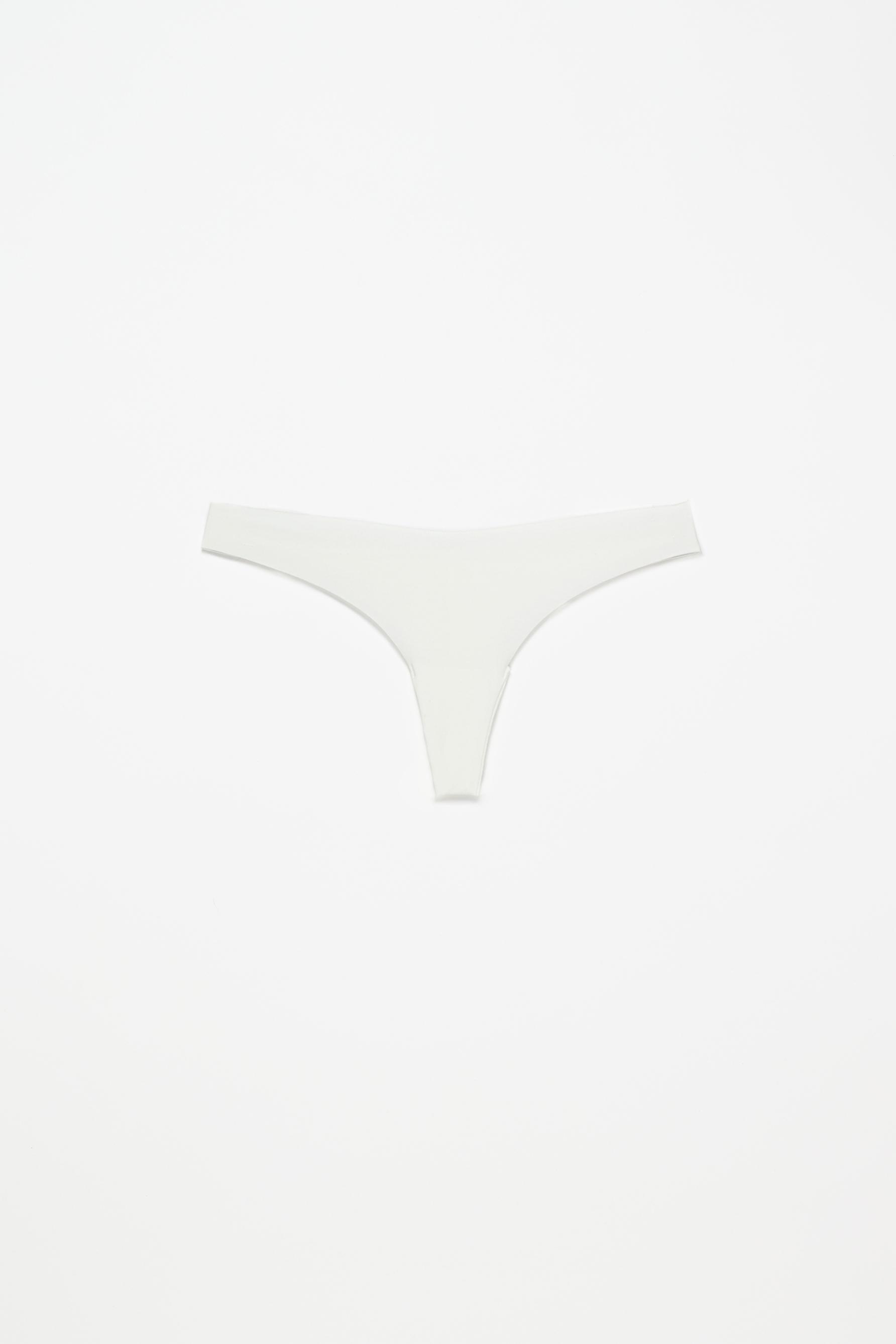 3-pack of cotton thongs — GREY