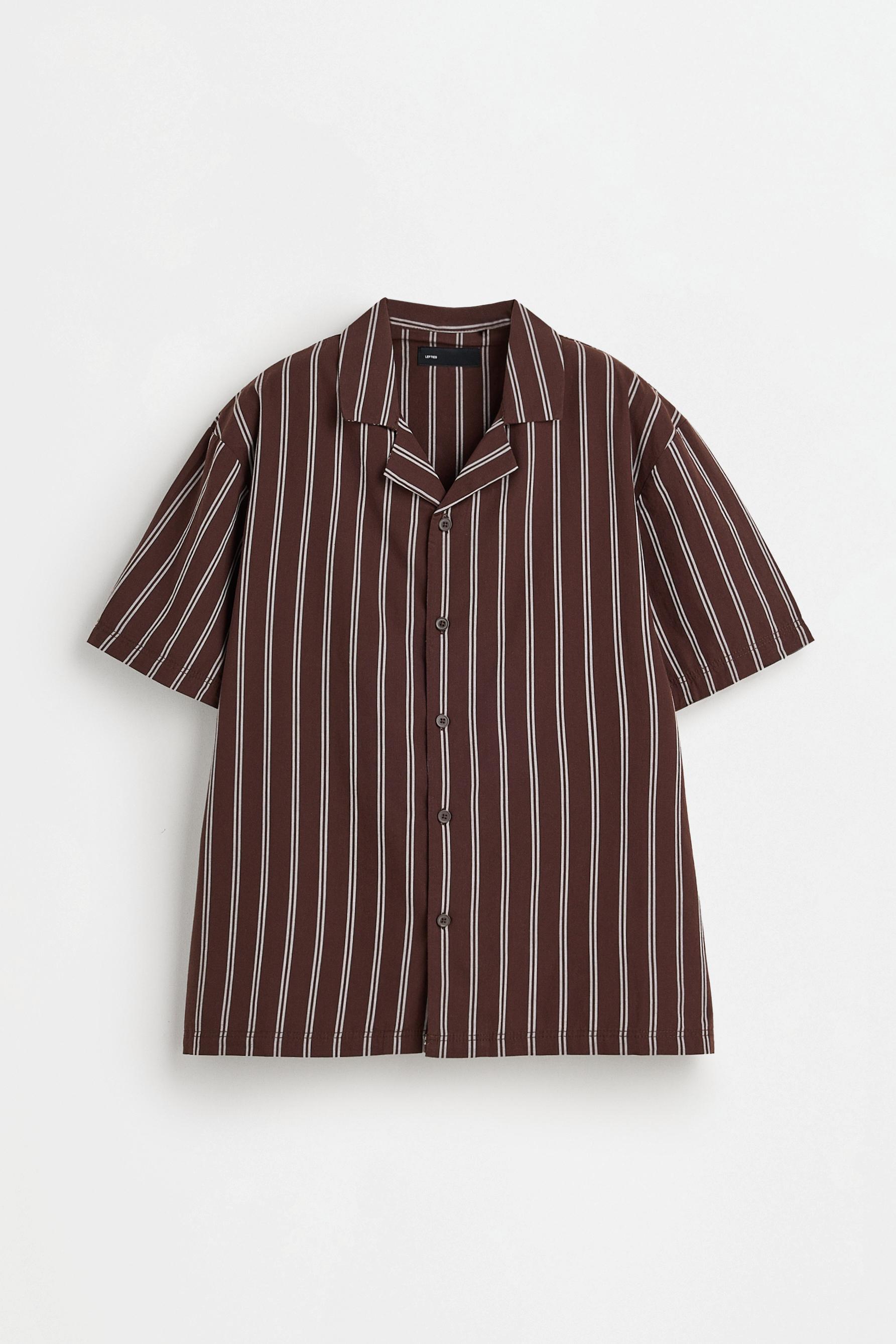 Short shirt-style pyjamas — BROWN