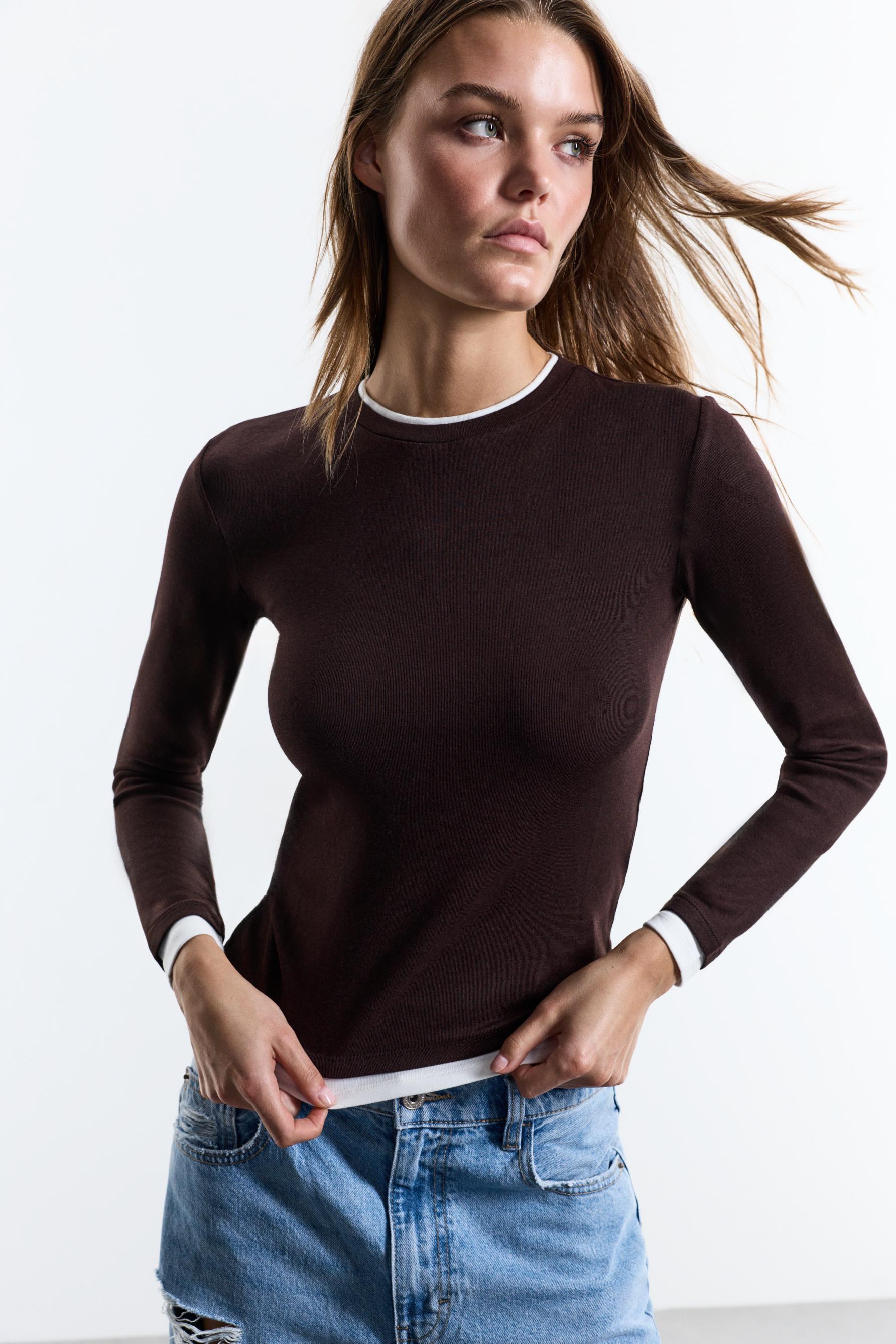 Camiseta efecto doble.