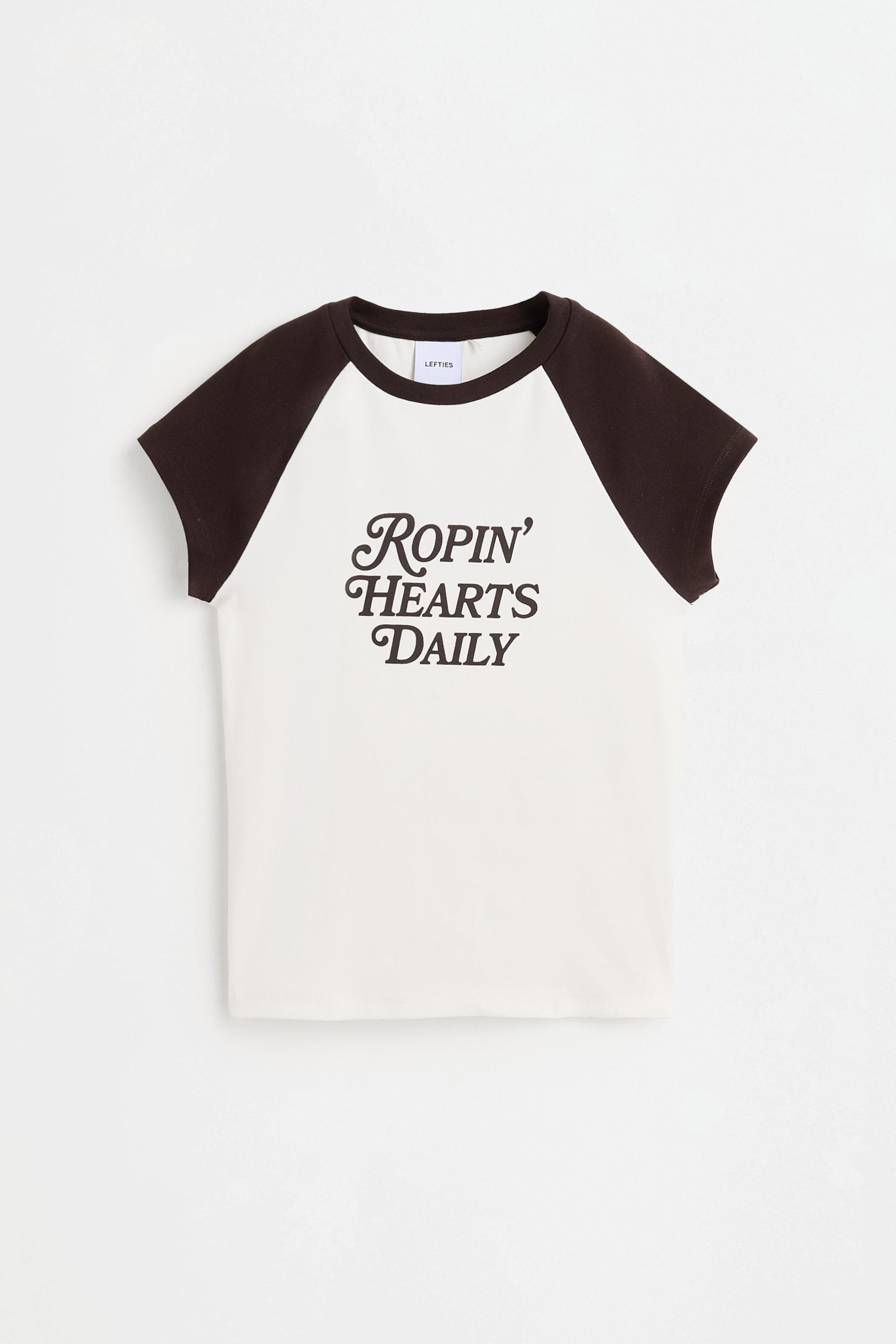 Printed raglan sleeve T-shirt — OFF WHITE