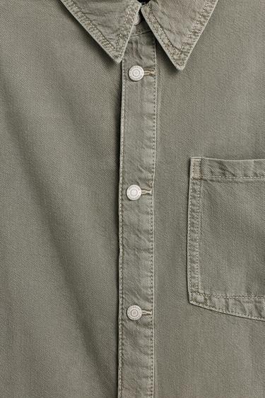 Lightweight denim overshirt — GREEN 7