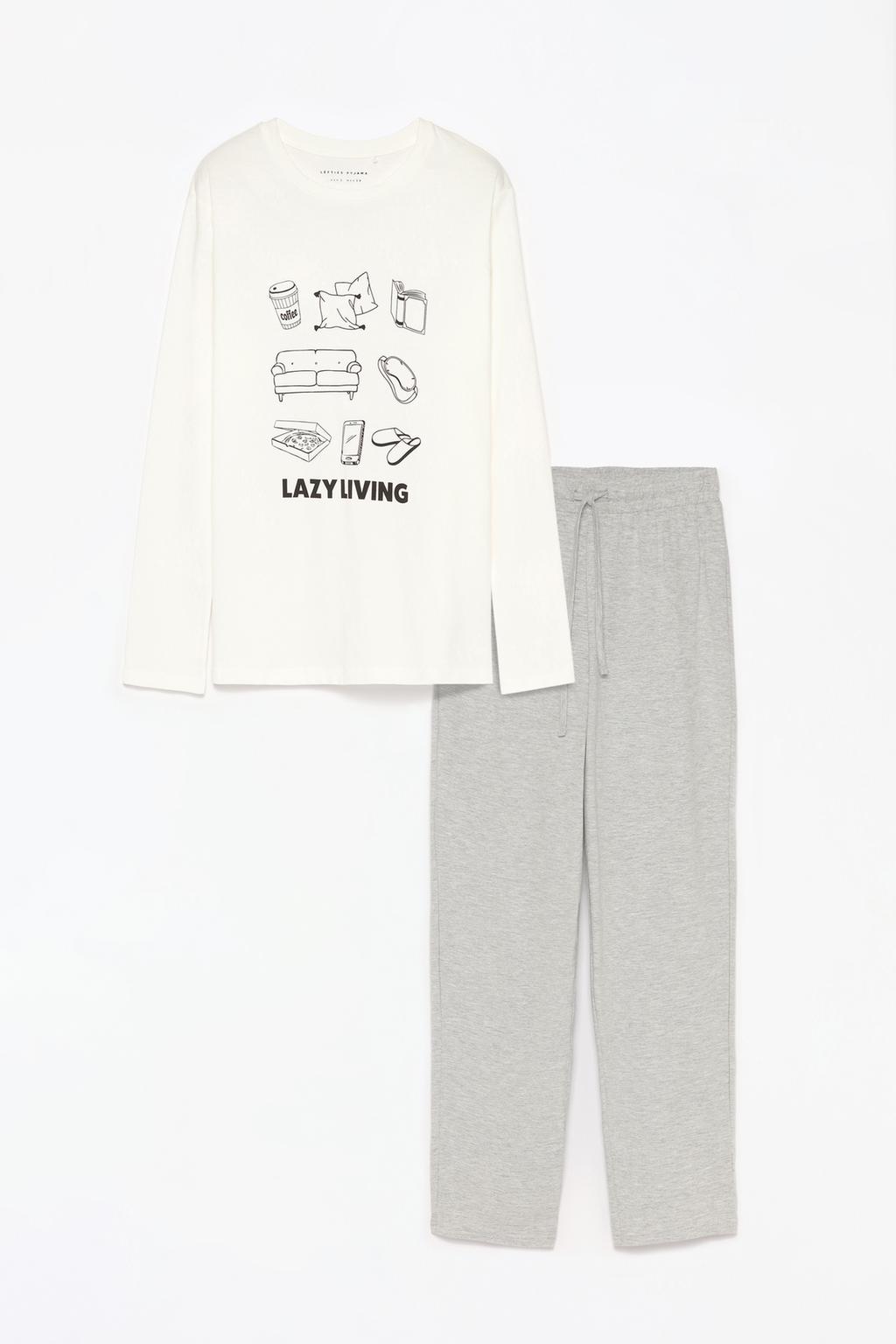 Long printed pyjamas