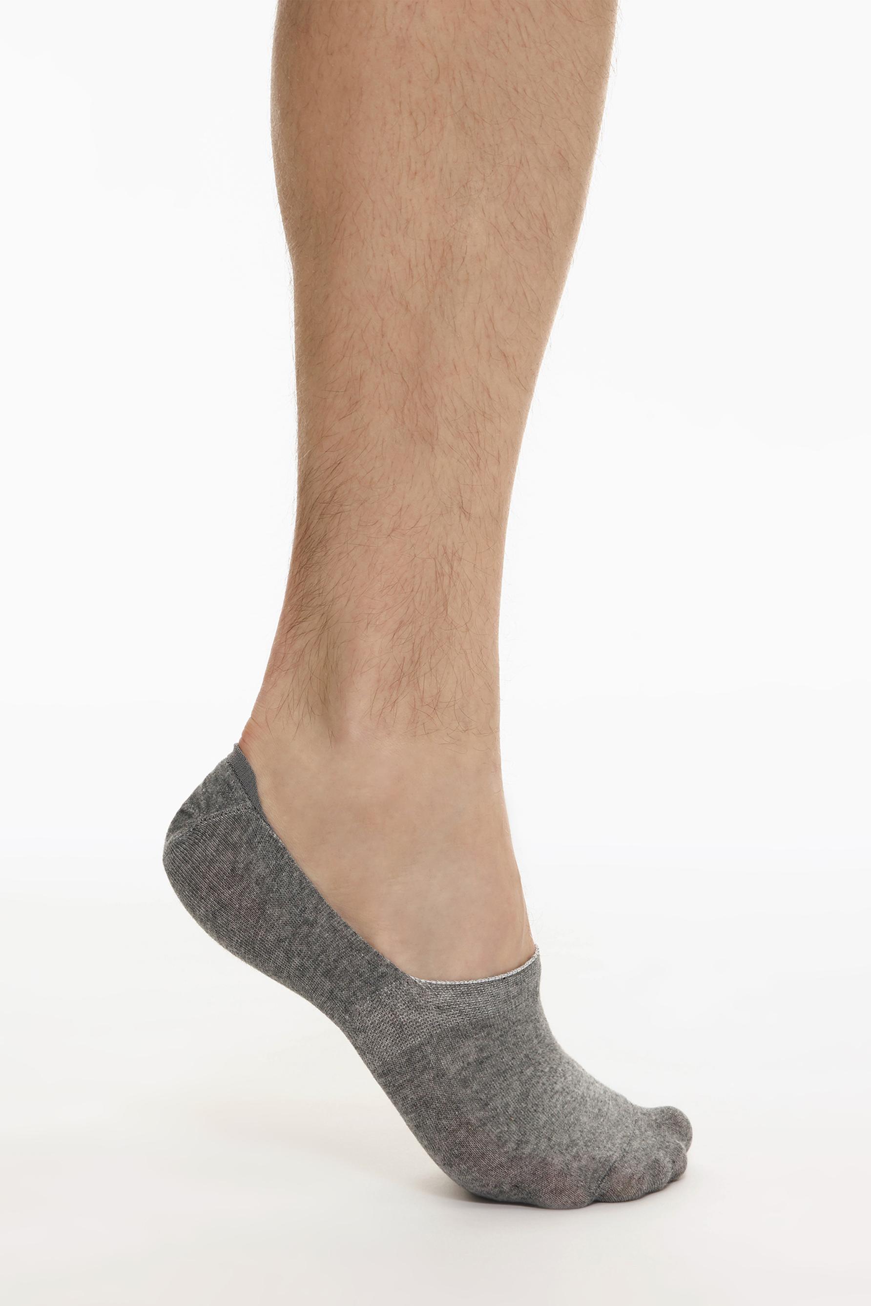 Basic No-Show Socks (5-Pack) — GREY