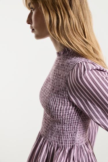 Smocked blouse — STRIPED 4