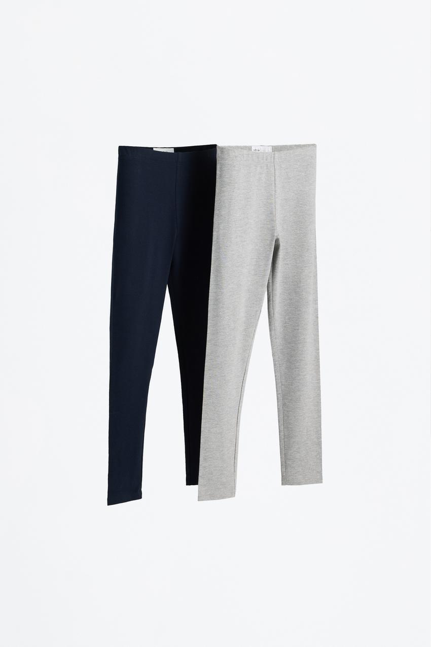 3 Leggings Sportivi Per Bambina In Cotone - Vita Alta E Comodi | Per Ginnastica E Uso Quotidiano - Foto 4