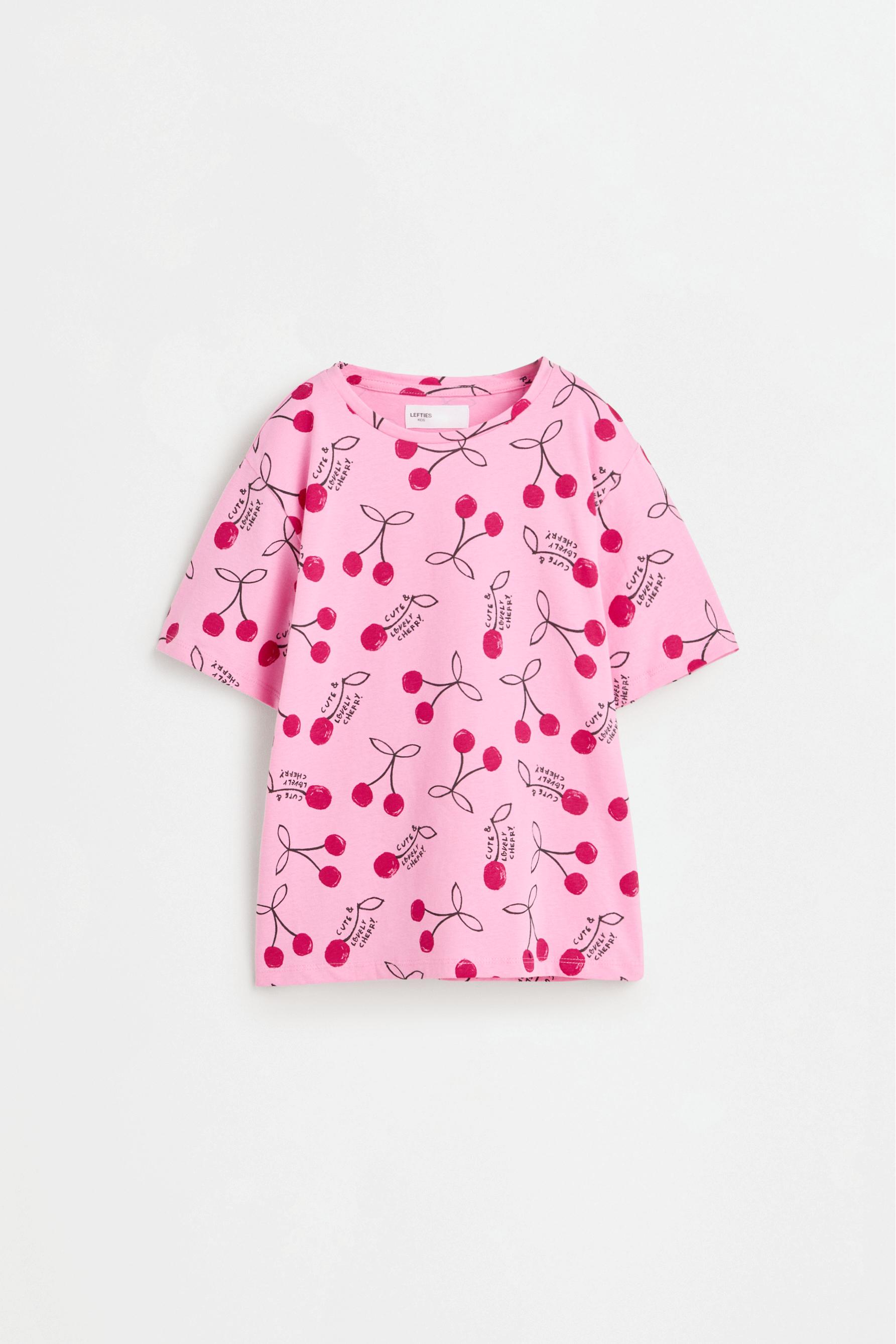 Cherry print pyjamas — BUBBLEGUM PINK