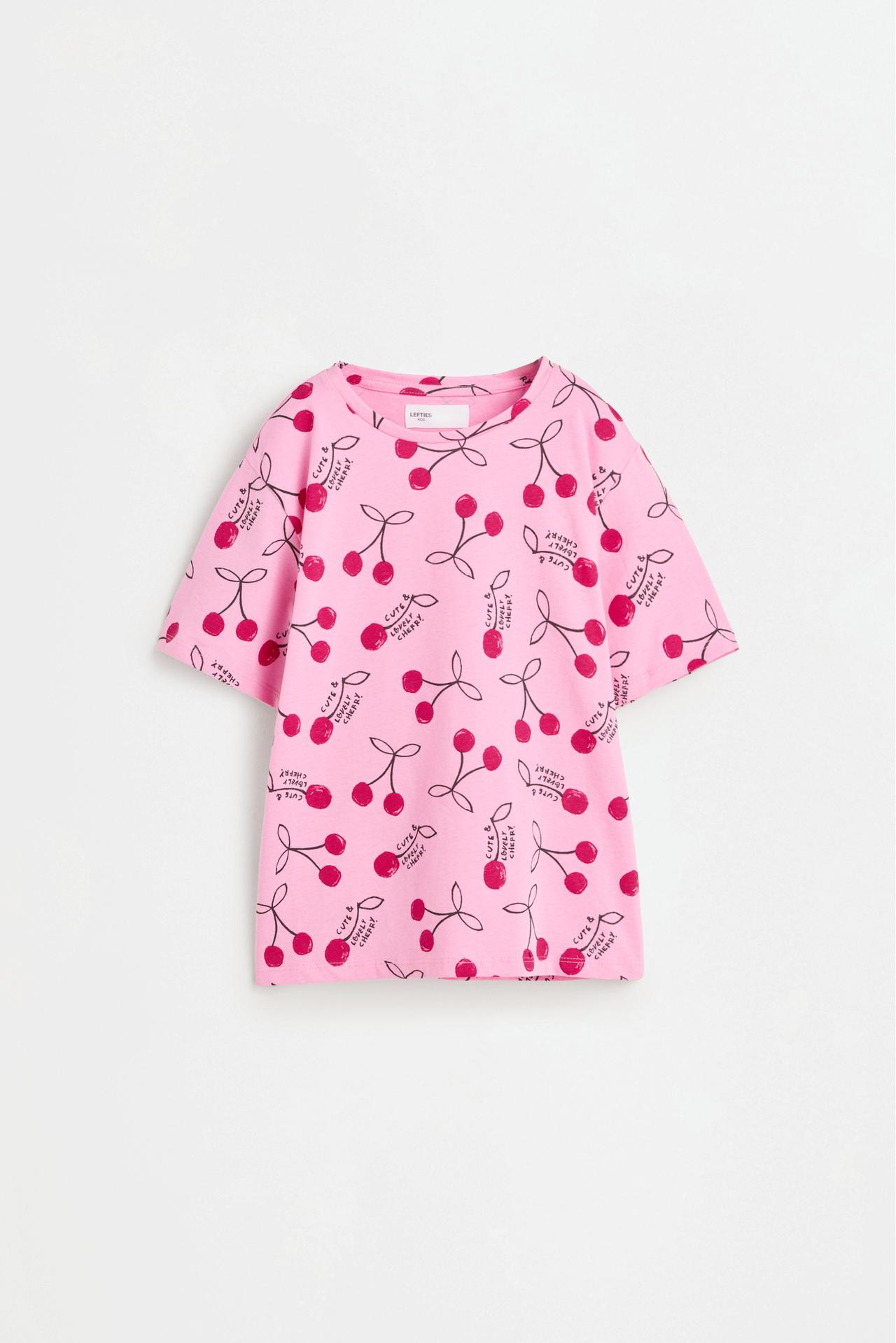 Cherry print pyjamas — BUBBLEGUM PINK