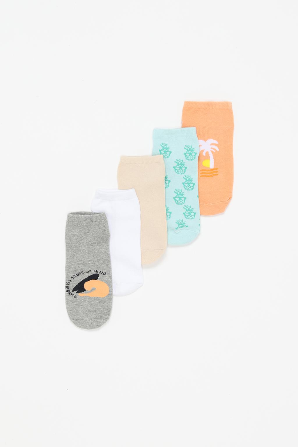 5-pack of short beach socks