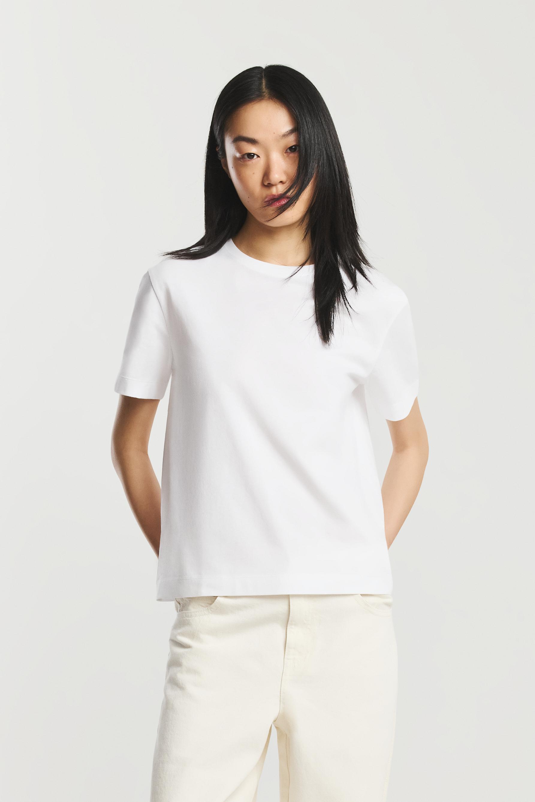 2-pack of basic round neck T-shirts — BLACK