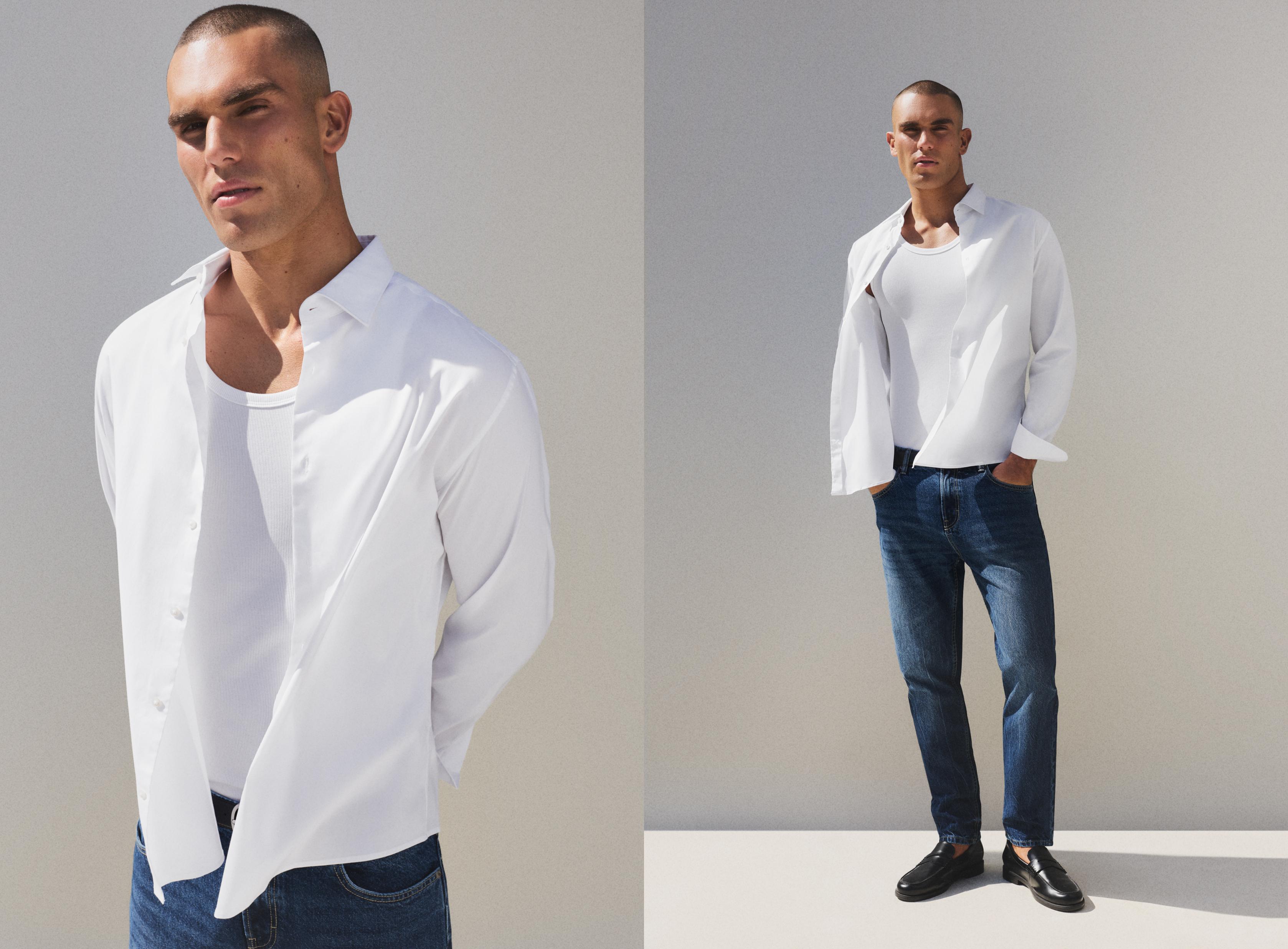 Oxford shirt — WHITE