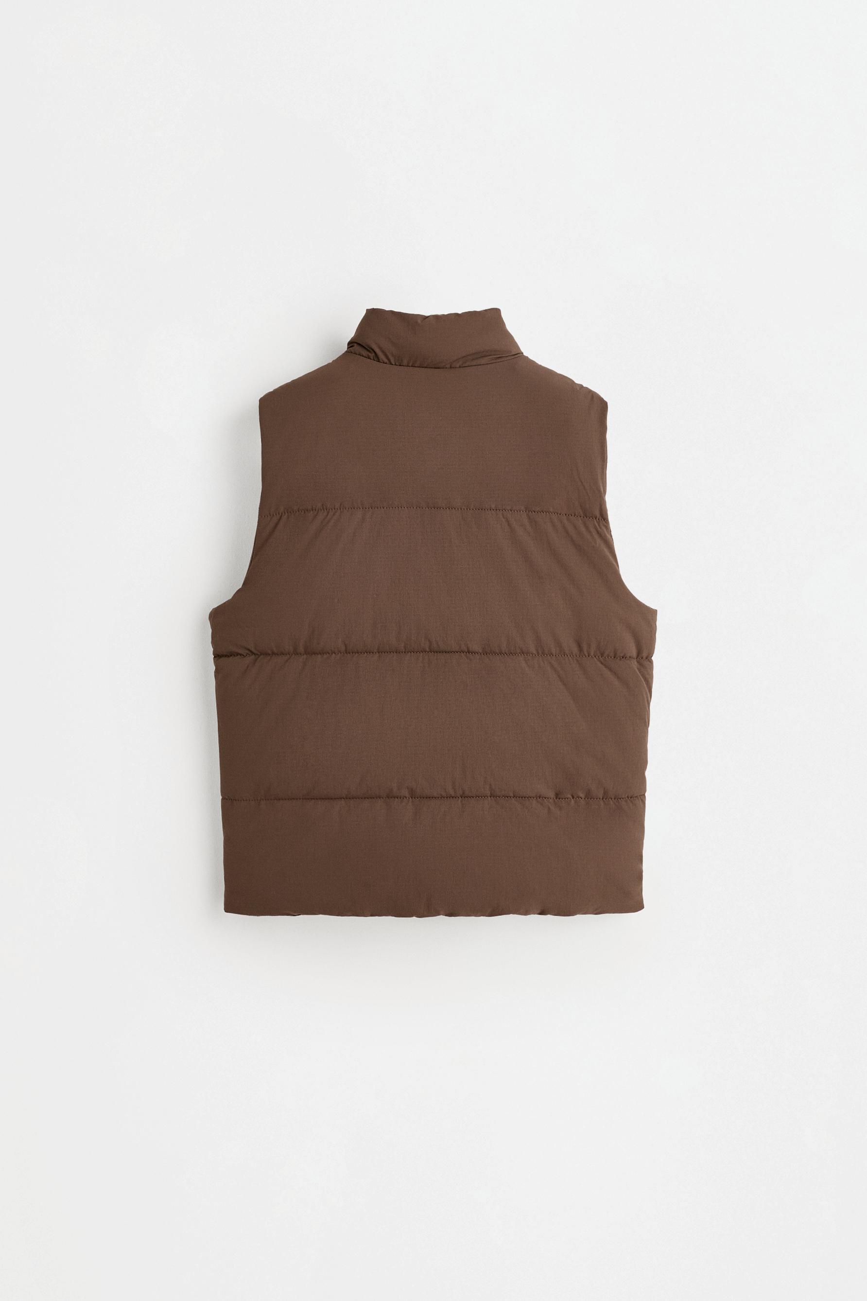 Quilted gilet — BROWN