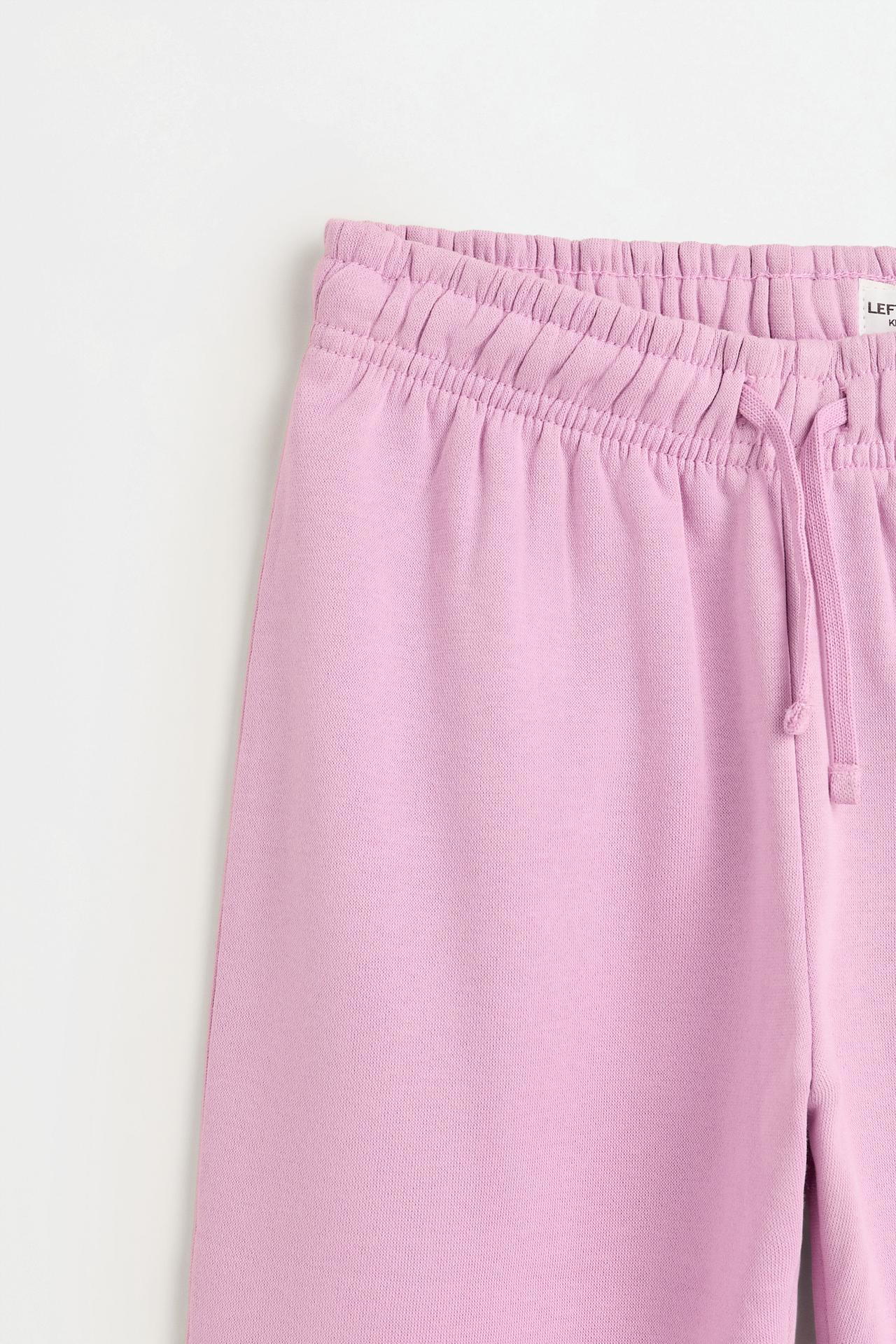 Straight-leg plush trousers — FADED PINK