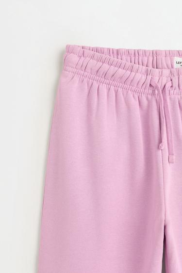 Straight-leg plush trousers — FADED PINK 3