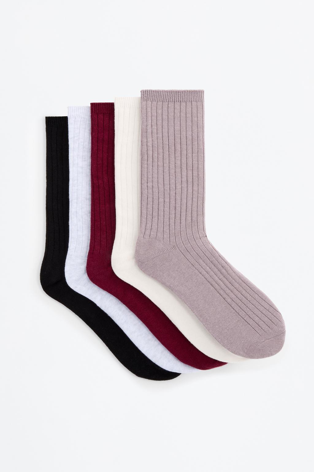 5-pack of ribbed long socks
