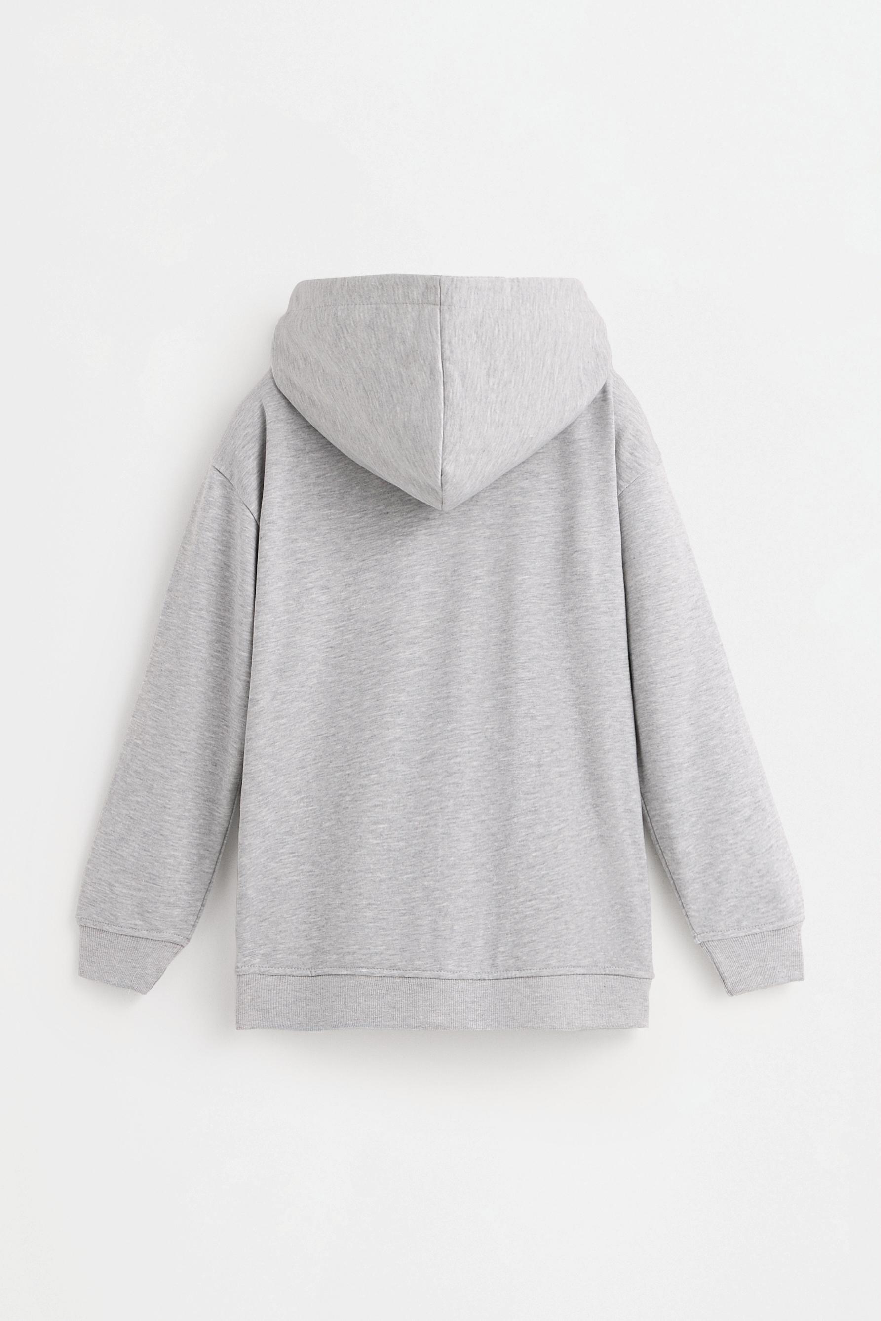 Zip-up sweatshirt — GREY MARL